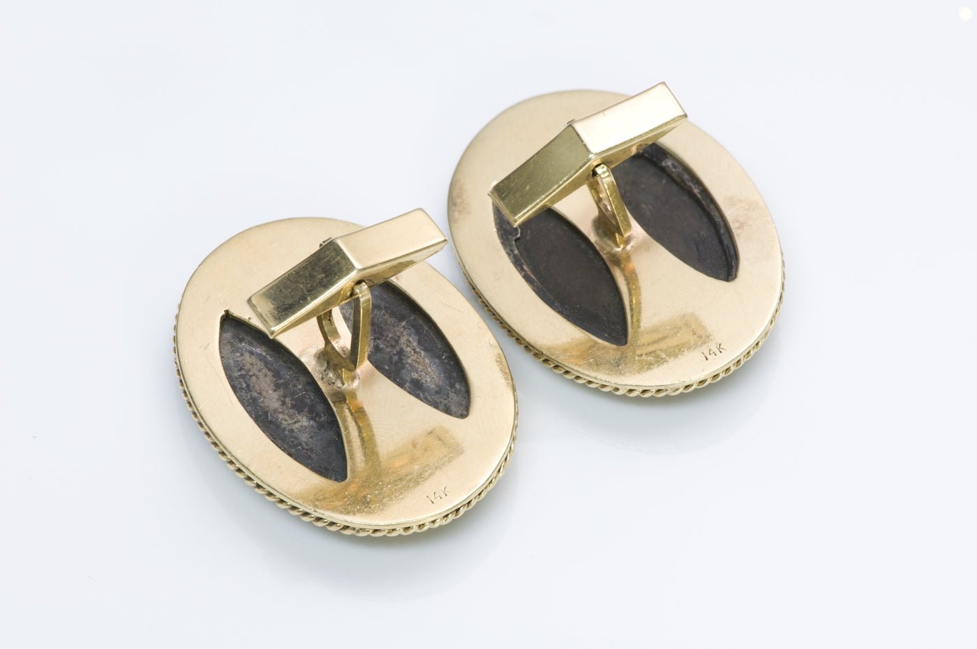 Antique Shakudo Cufflinks