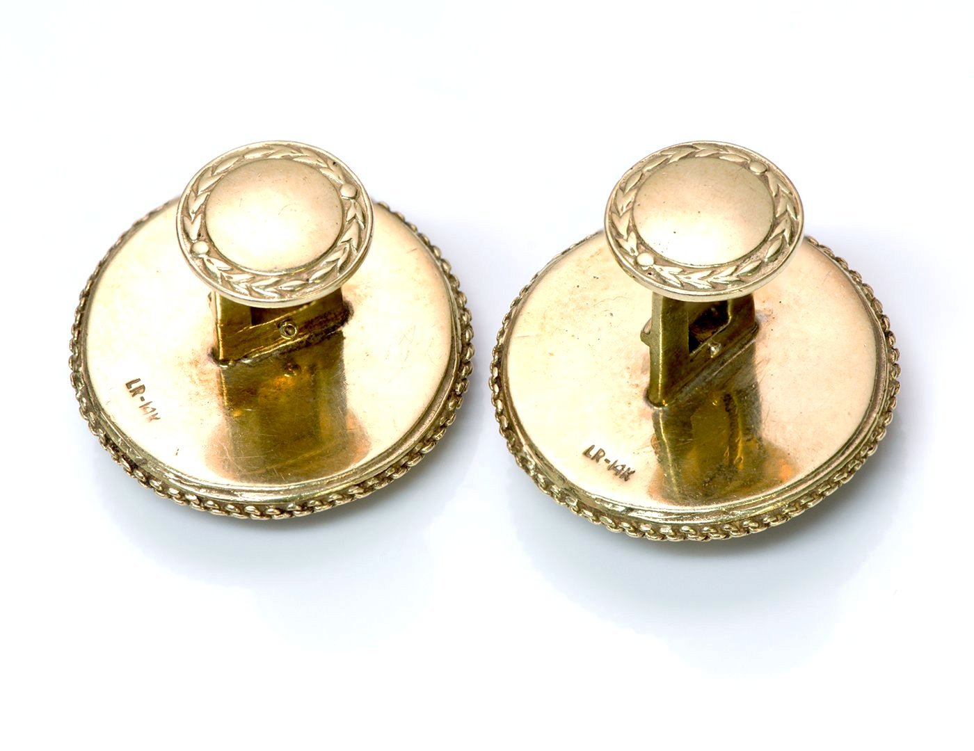 Antique Shakudo Gold Cufflinks