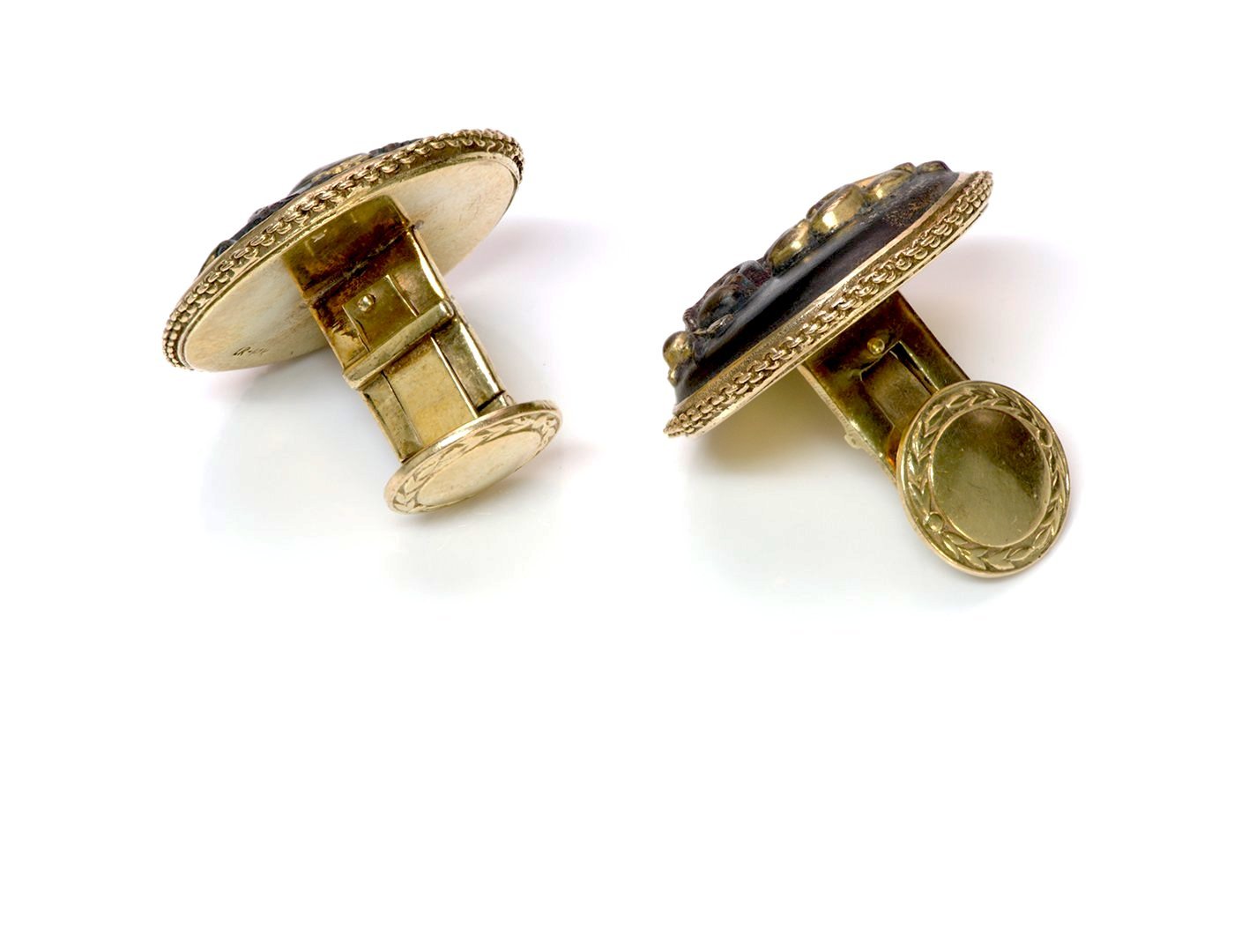 Antique Shakudo Gold Cufflinks