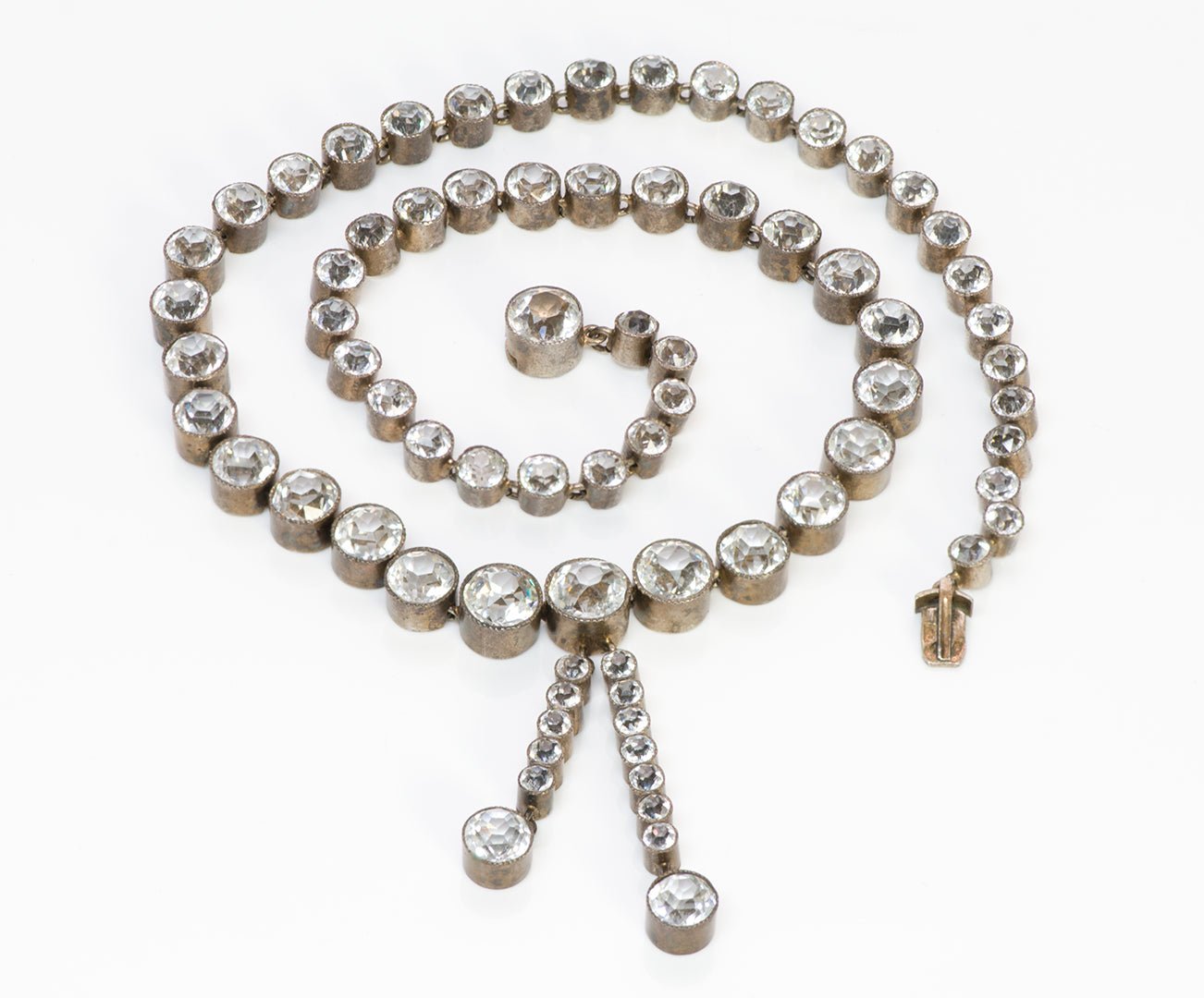 Antique Sterling Paste Necklace
