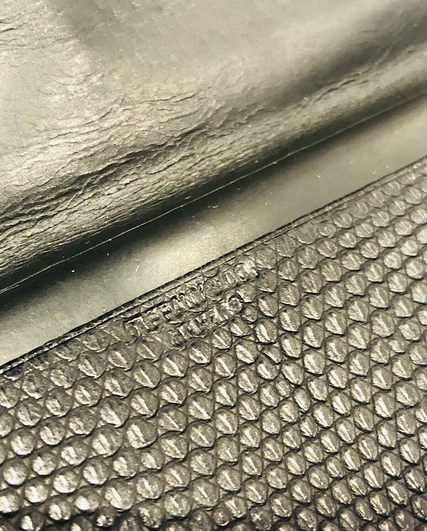 Antique Tiffany & Co Black Lizard 14K Gold Corners Long Bifold Wallet