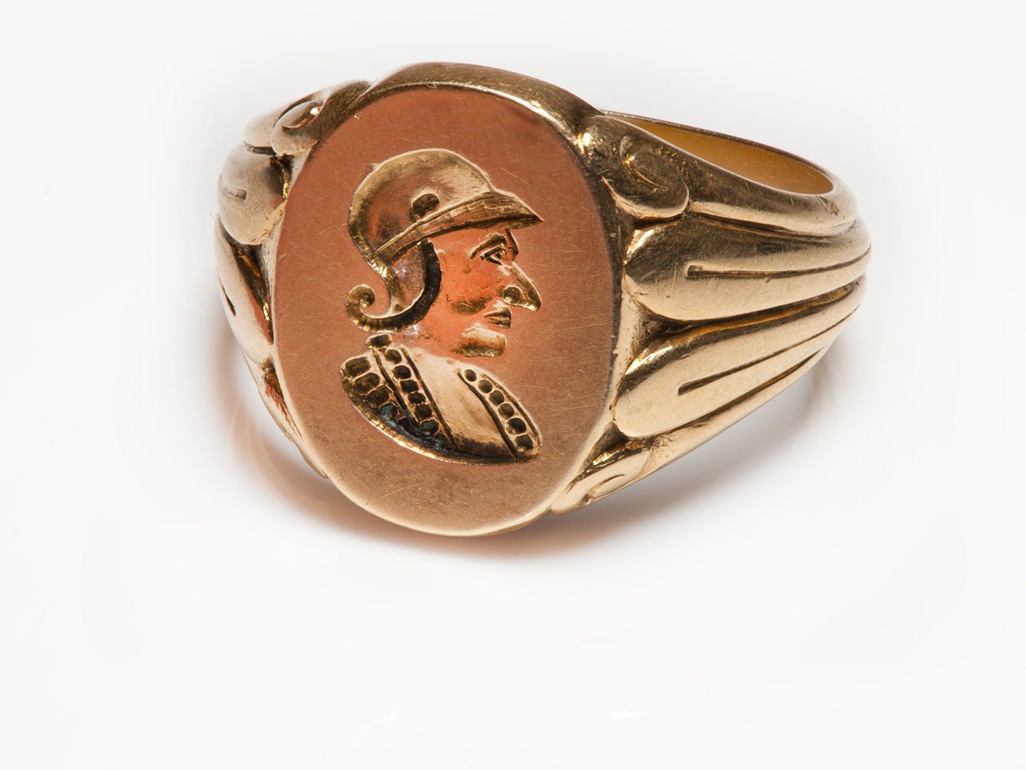 Antique Tiffany Gold Intaglio Men's Ring