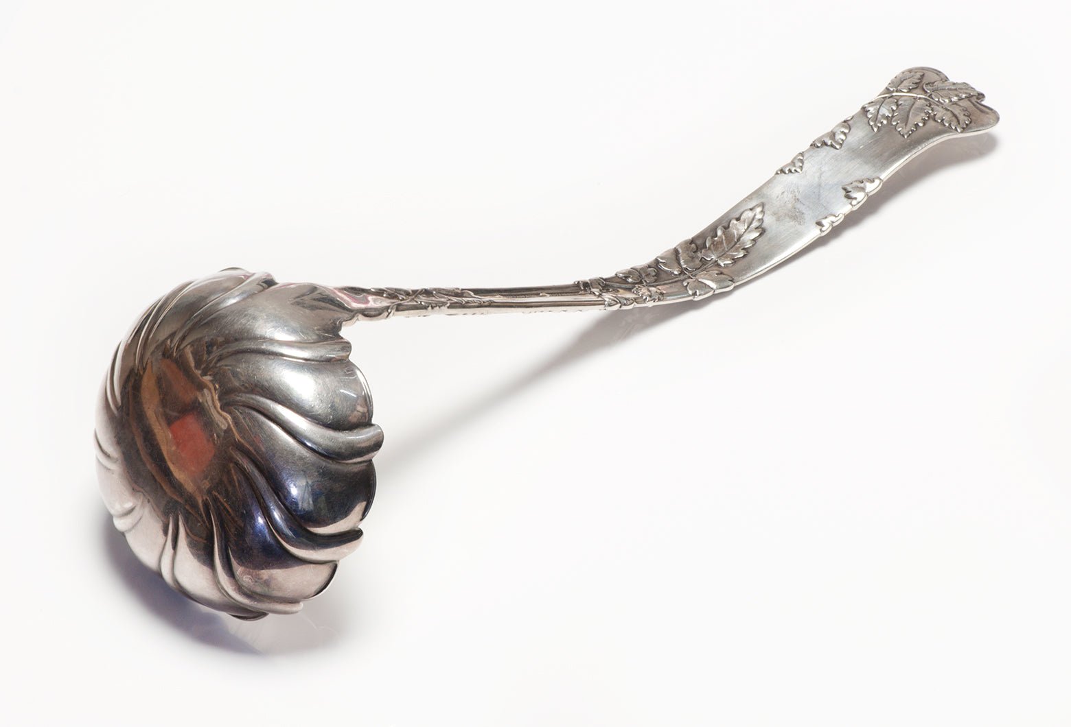 Antique Tiffany & Co. Sterling Soup Ladle Tomatoes Pattern