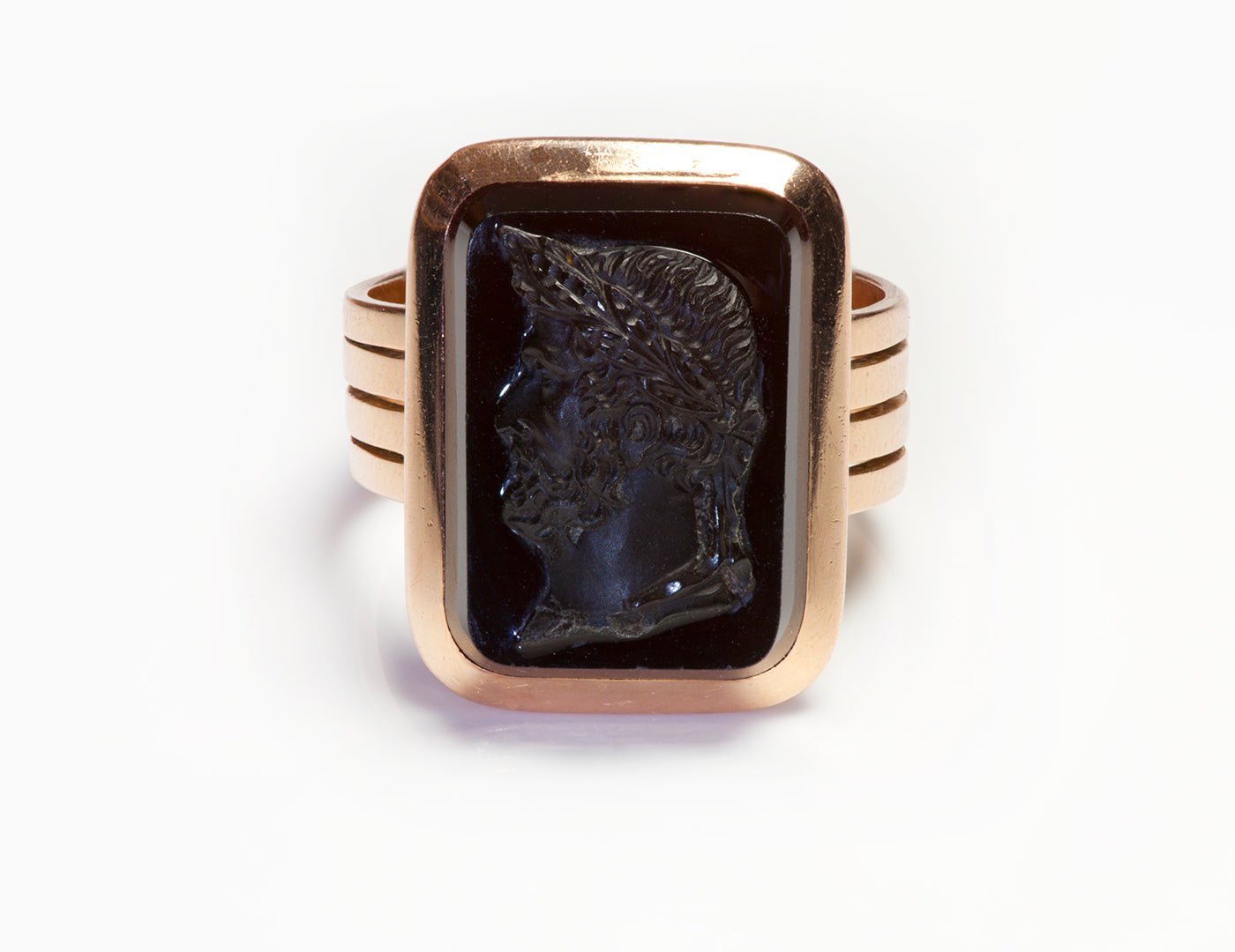 Antique Victorian Cameo Gold Men's Ring