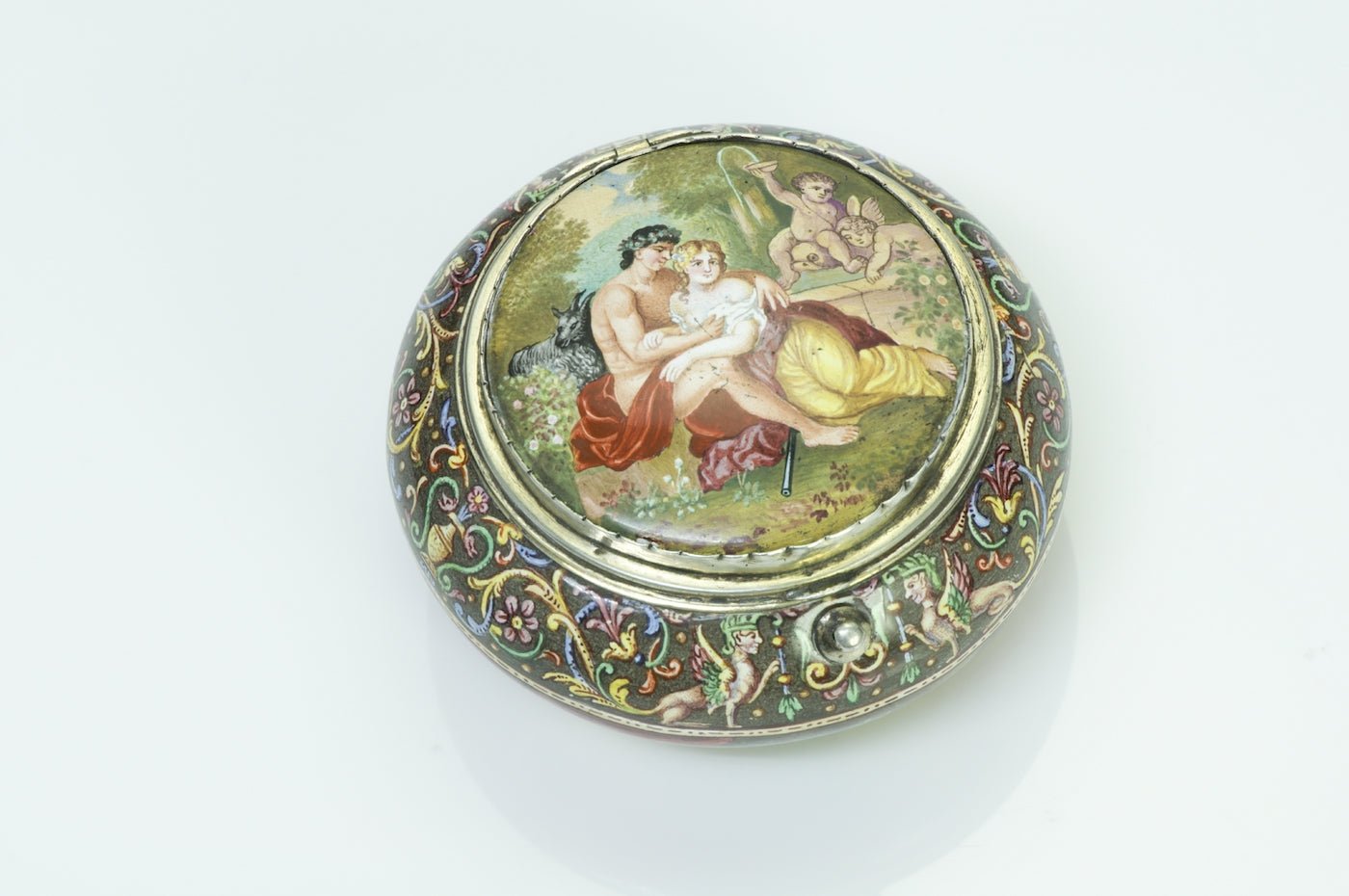 Antique Viennese Enamel Box