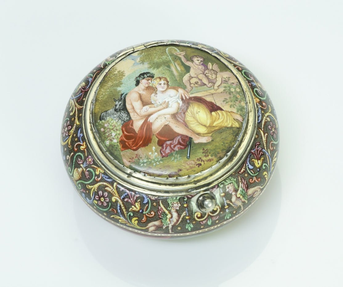 Antique Viennese Enamel Box