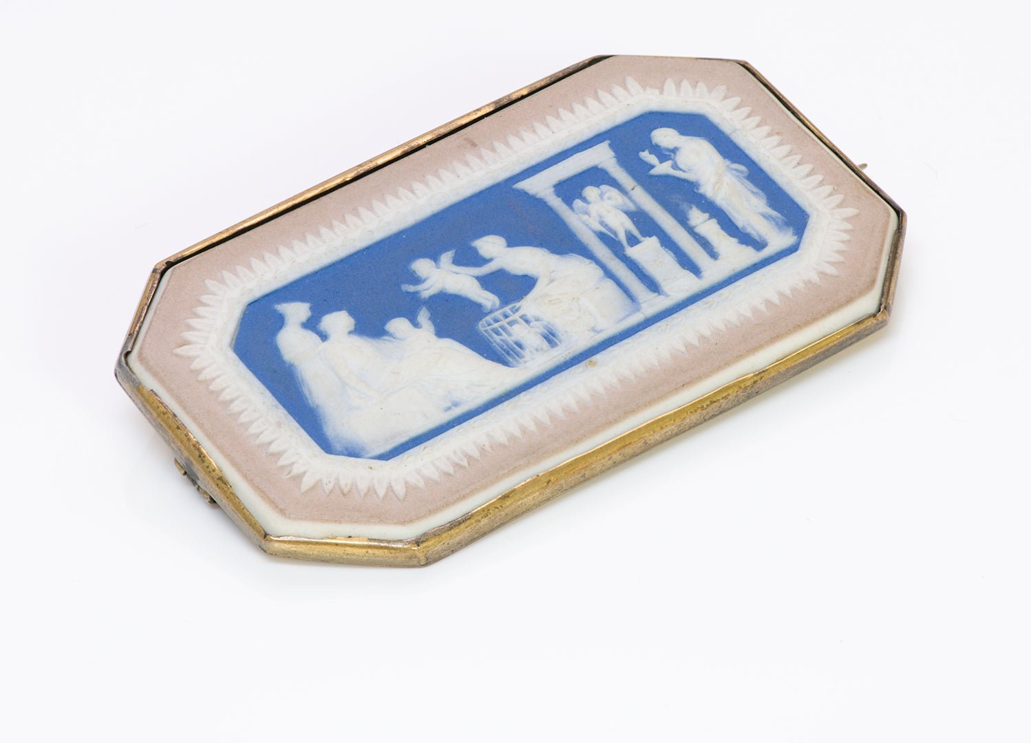 Antique Wedgwood Tri-Color Cameo Brooch