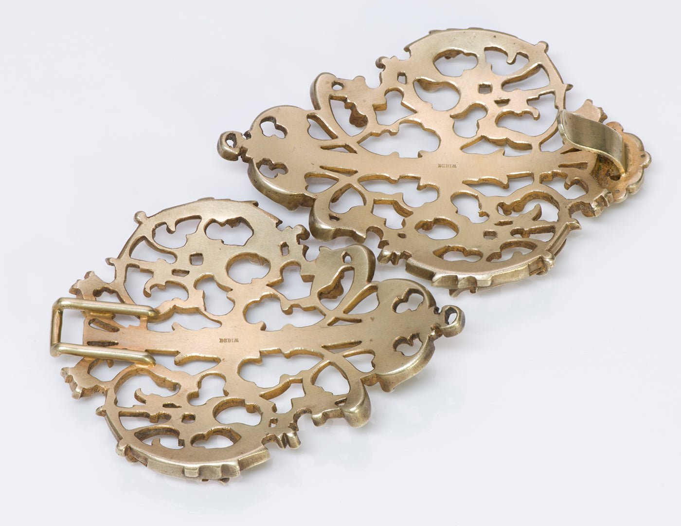 Antique Wiese Silver Belt Buckle
