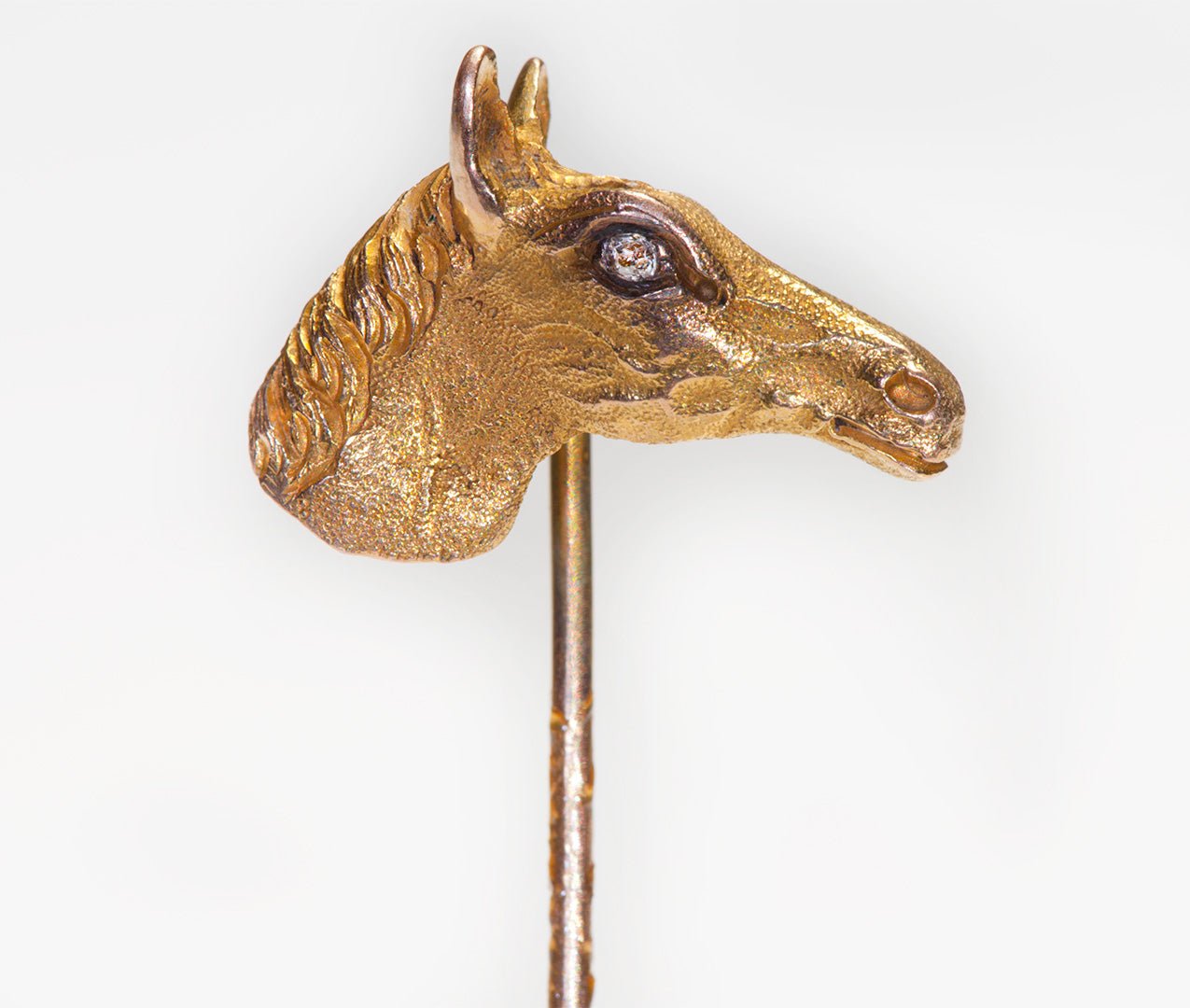 Antique Yellow Gold Diamond 🐴 Horse Stick Pin