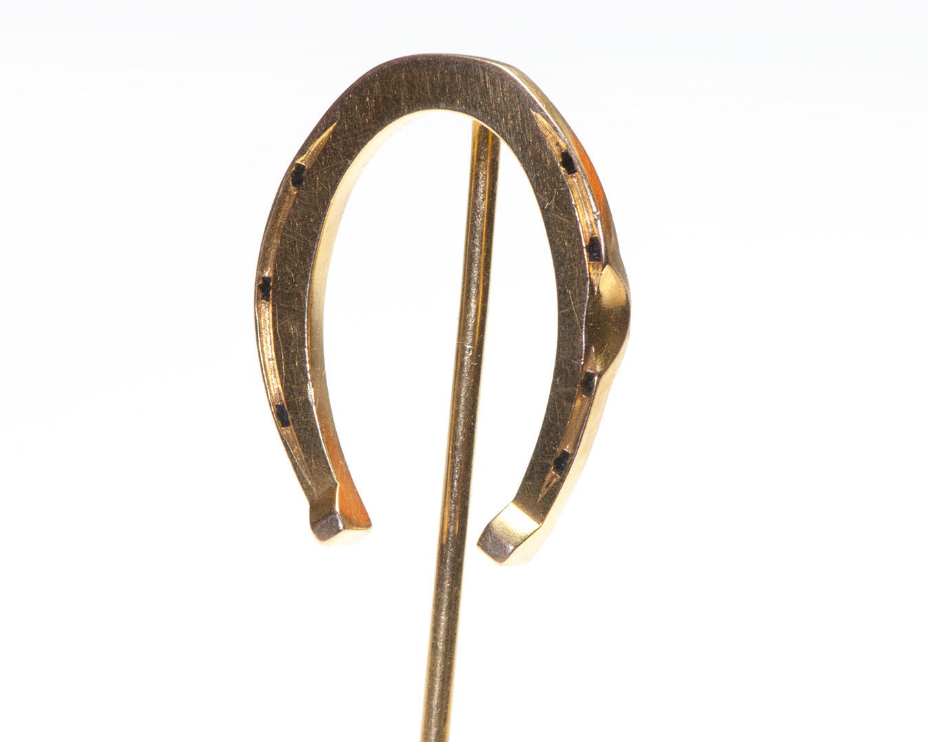 Antique Yellow Gold Horseshoe Stick Pin