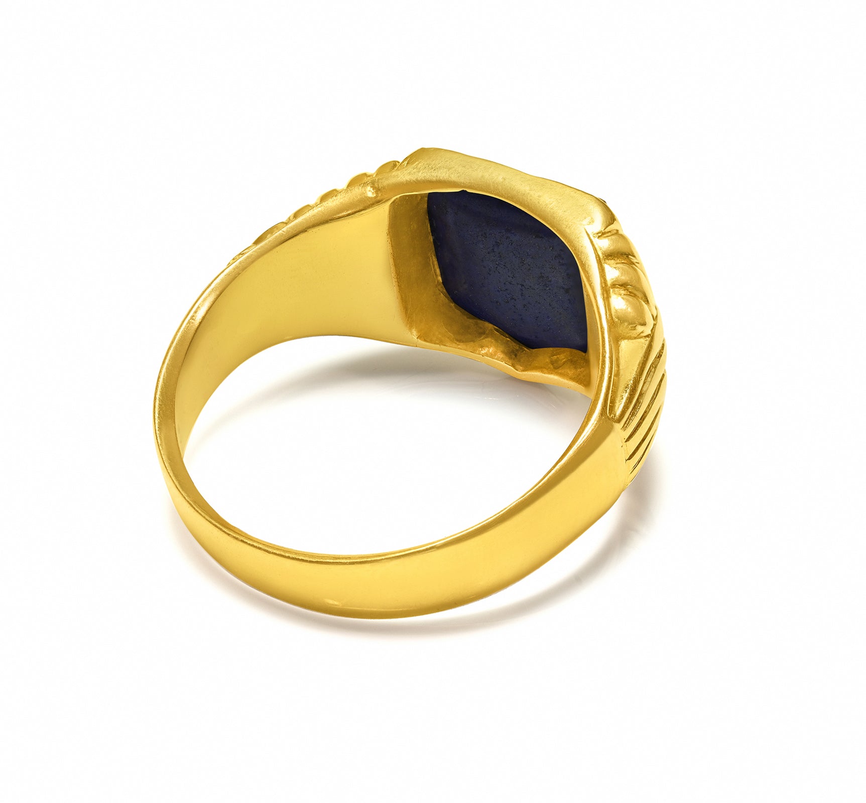 Antique18K Gold Signet Ring Intaglio of Hercules Crest