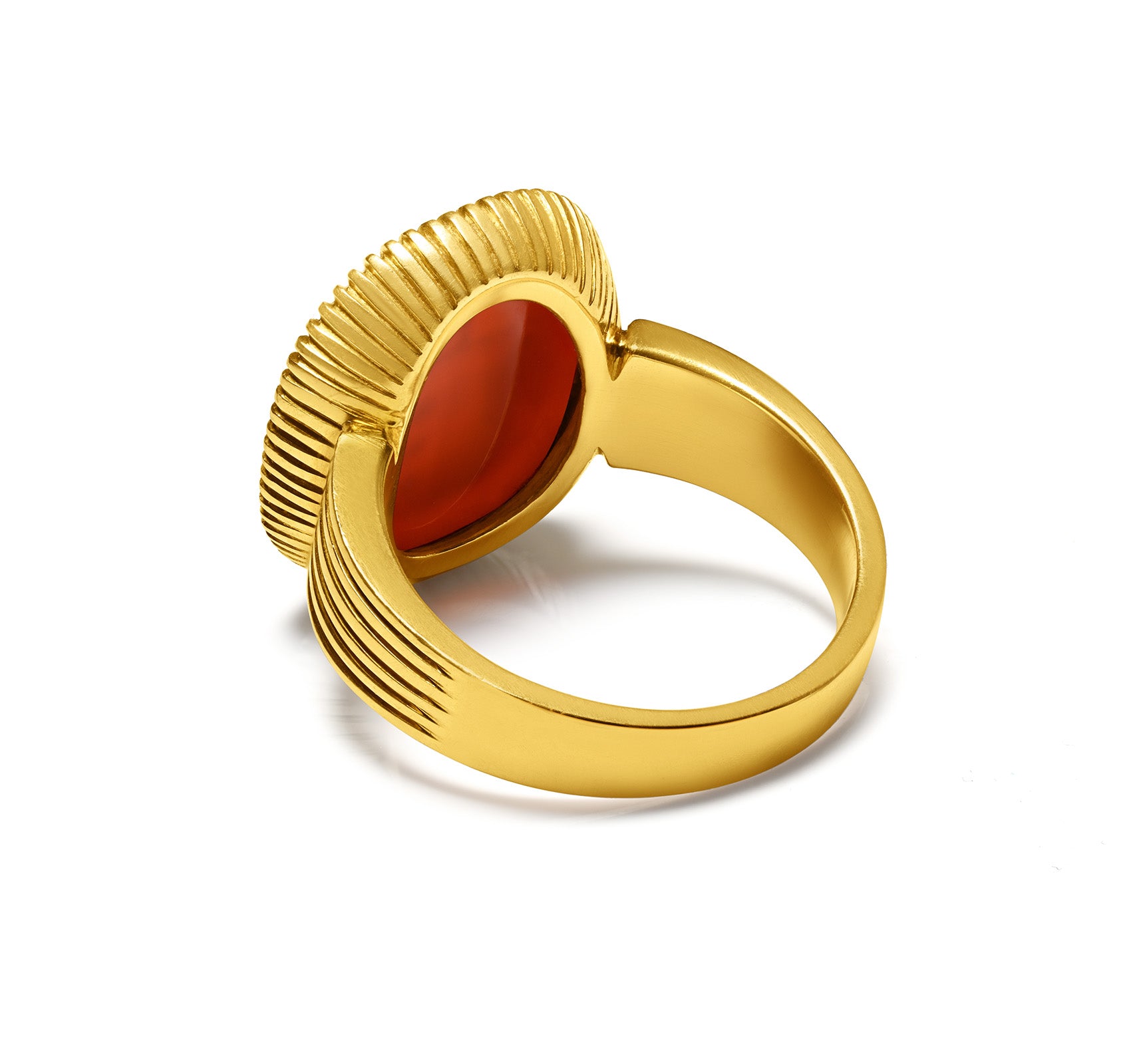 Antique Victorian Gold Crest Signet Seal Ring