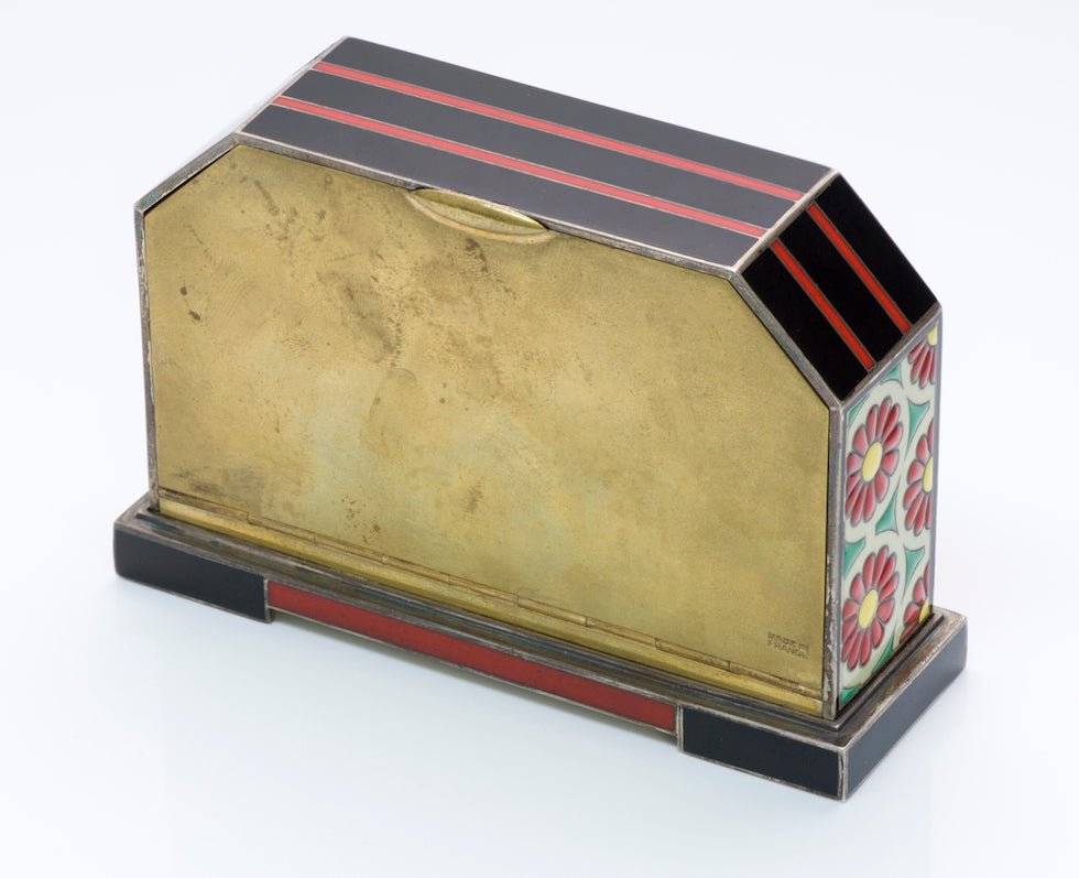 Art Deco Enamel Desk Clock