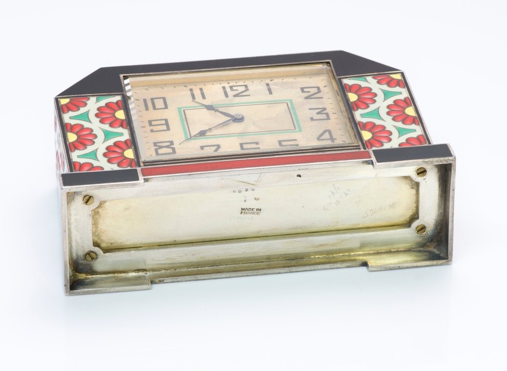 Art Deco Enamel Desk Clock