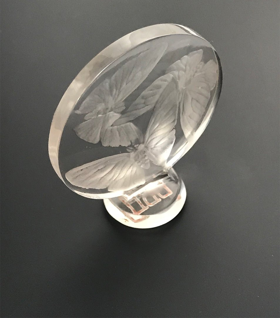 Art Deco Rene Lalique Letter Seal "Trois Papillons"