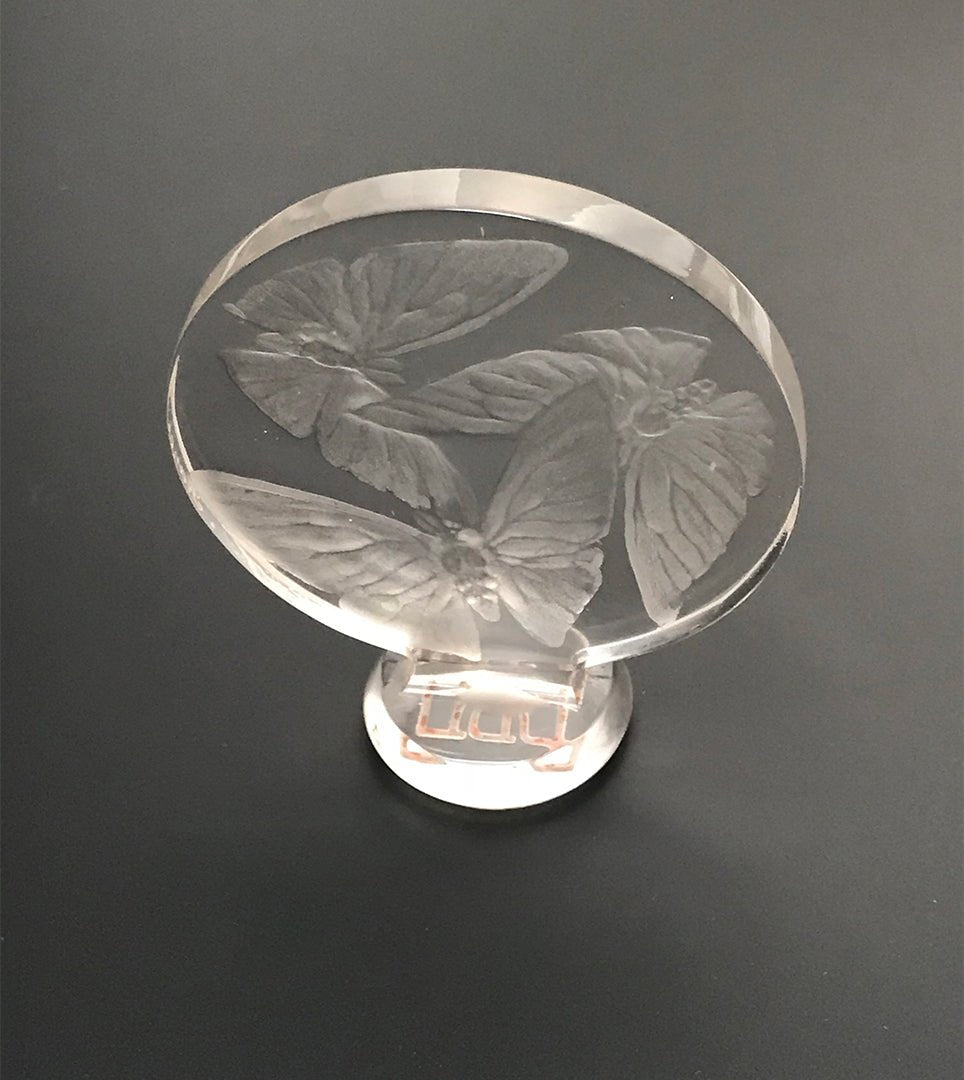 Art Deco Rene Lalique Letter Seal "Trois Papillons"