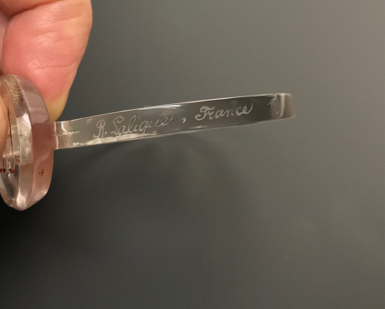 Art Deco Rene Lalique Letter Seal "Trois Papillons"