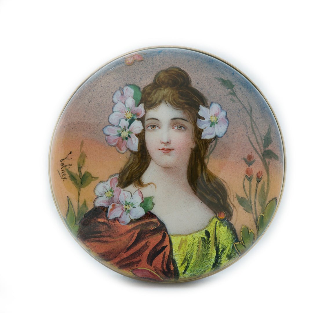 Art Nouveau Enamel Box