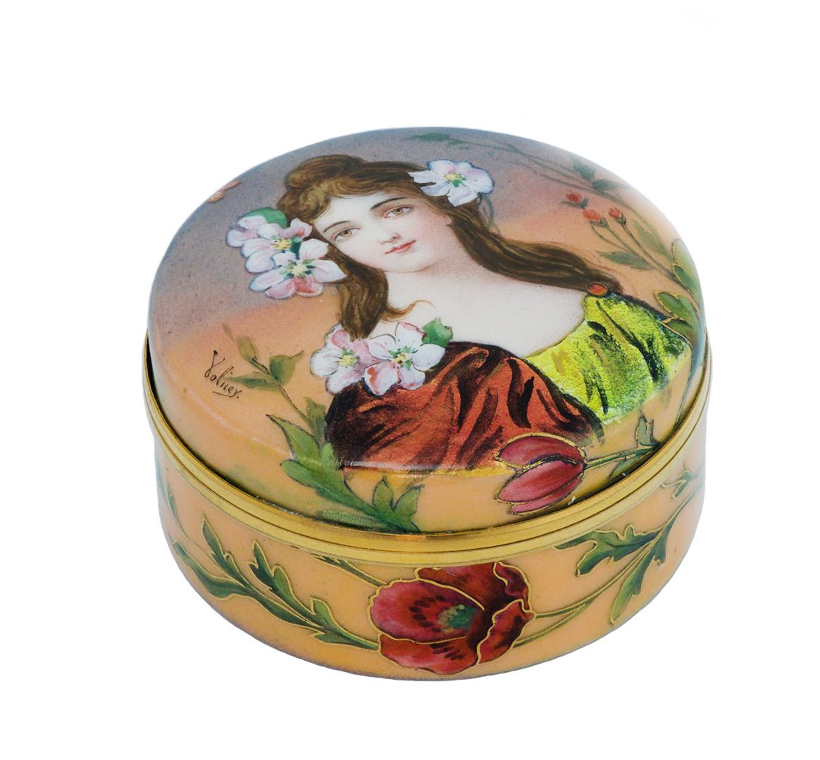 Art Nouveau Enamel Box