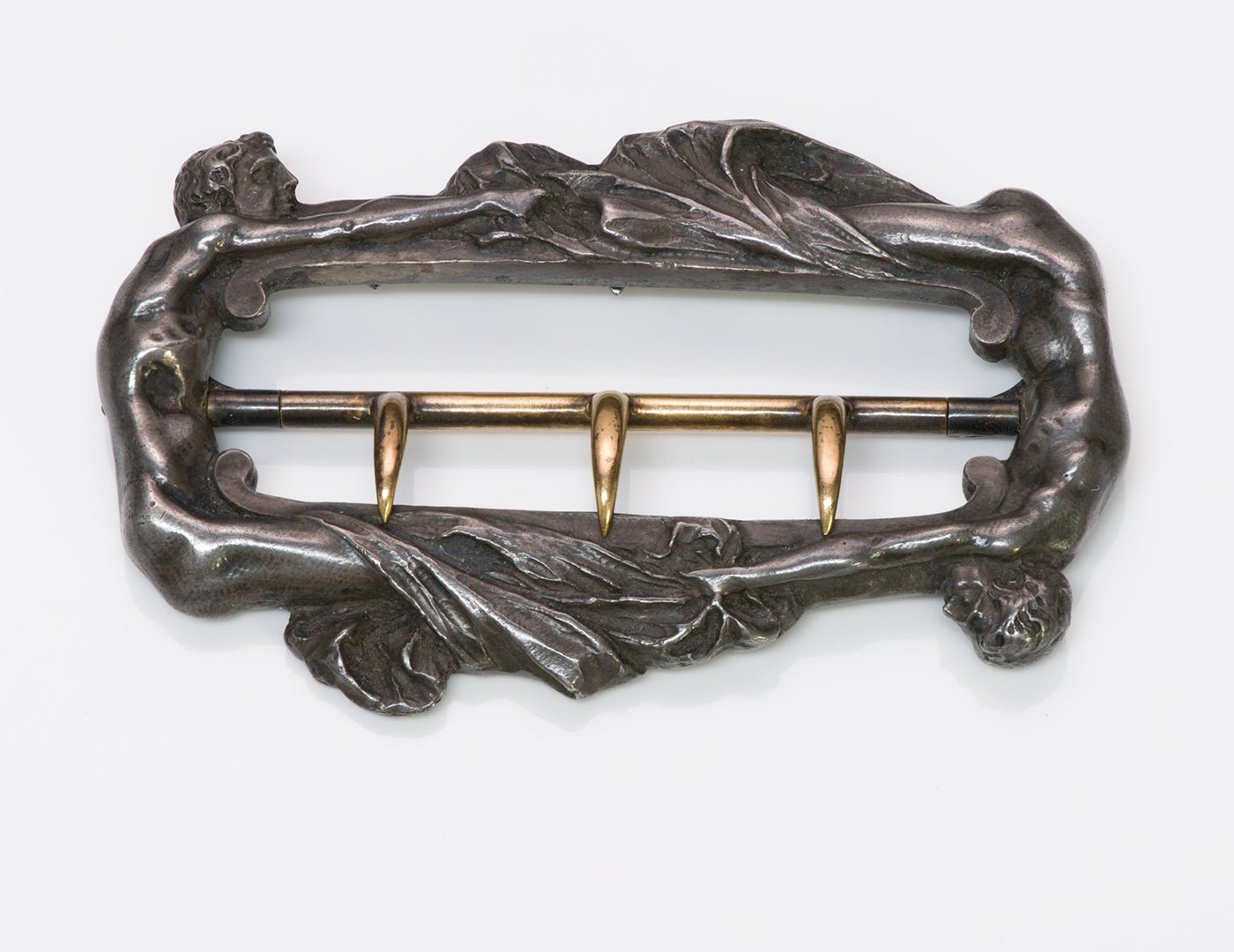 Art Nouveau Rene Lalique Silver Belt Buckle