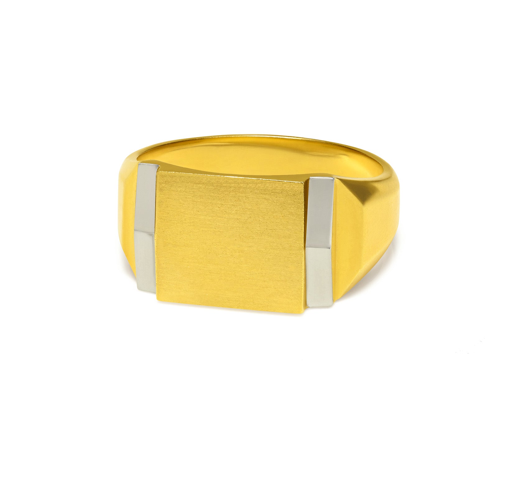 Art Deco 18K Gold Ring Men's