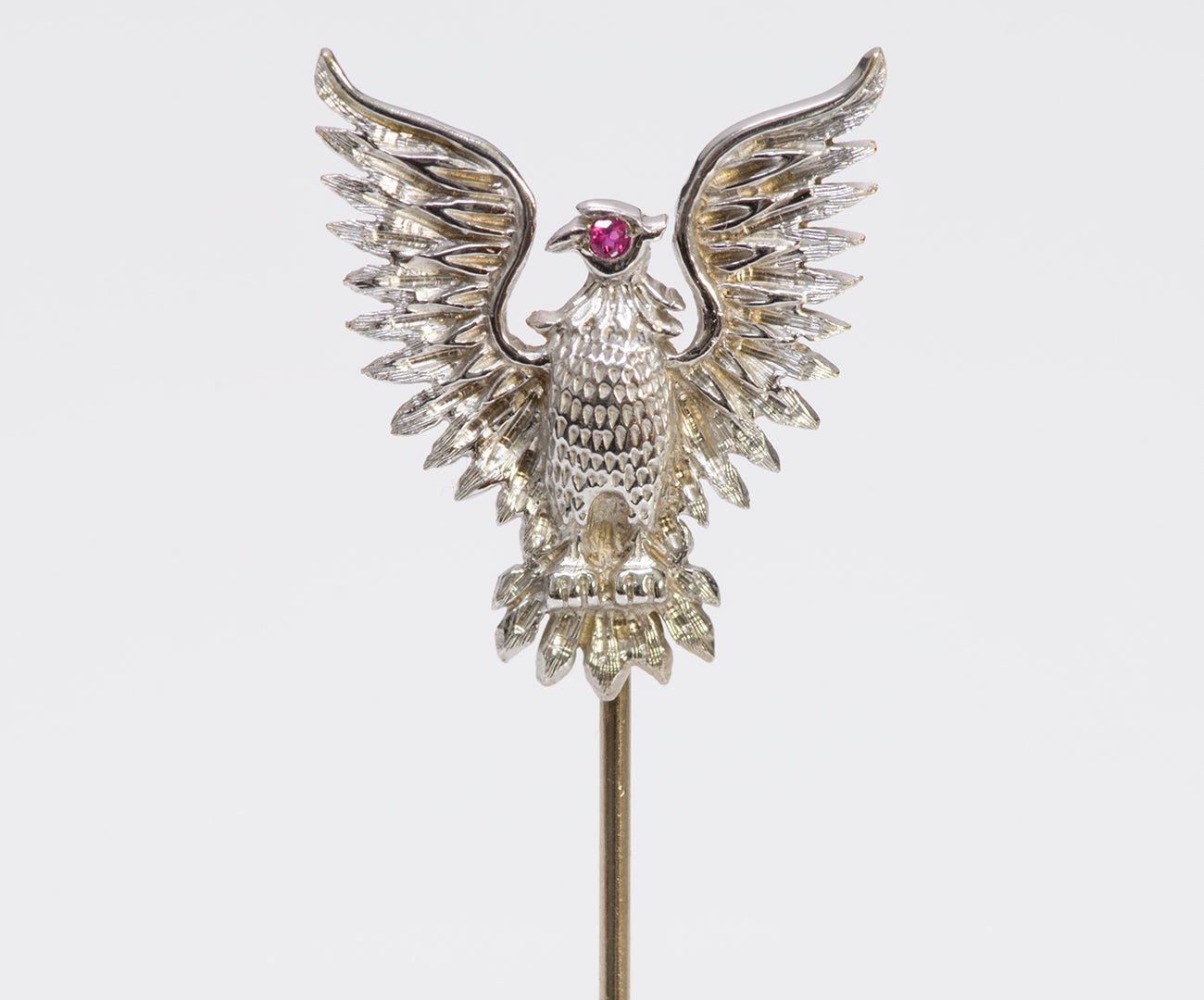 Asprey Ruby Gold Eagle Stick Pin