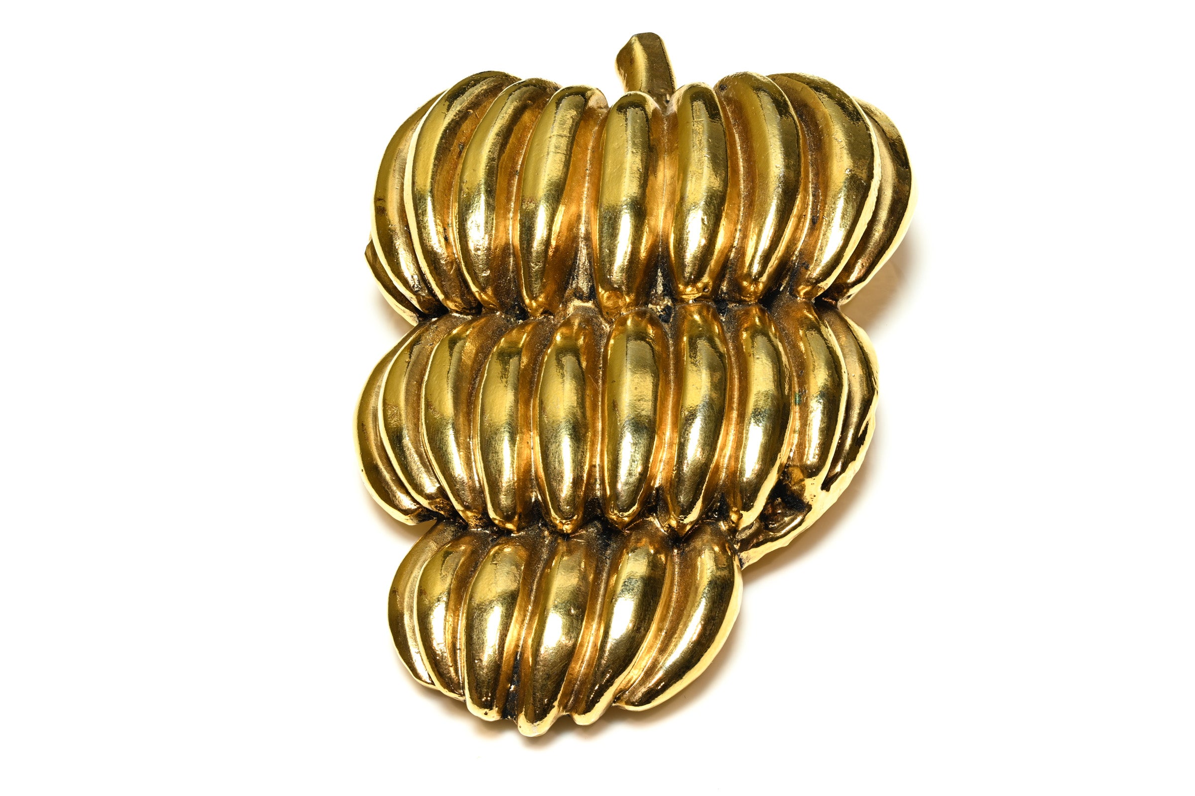 Vintage Balenciaga Paris Gold Plated Large Banana Brooch