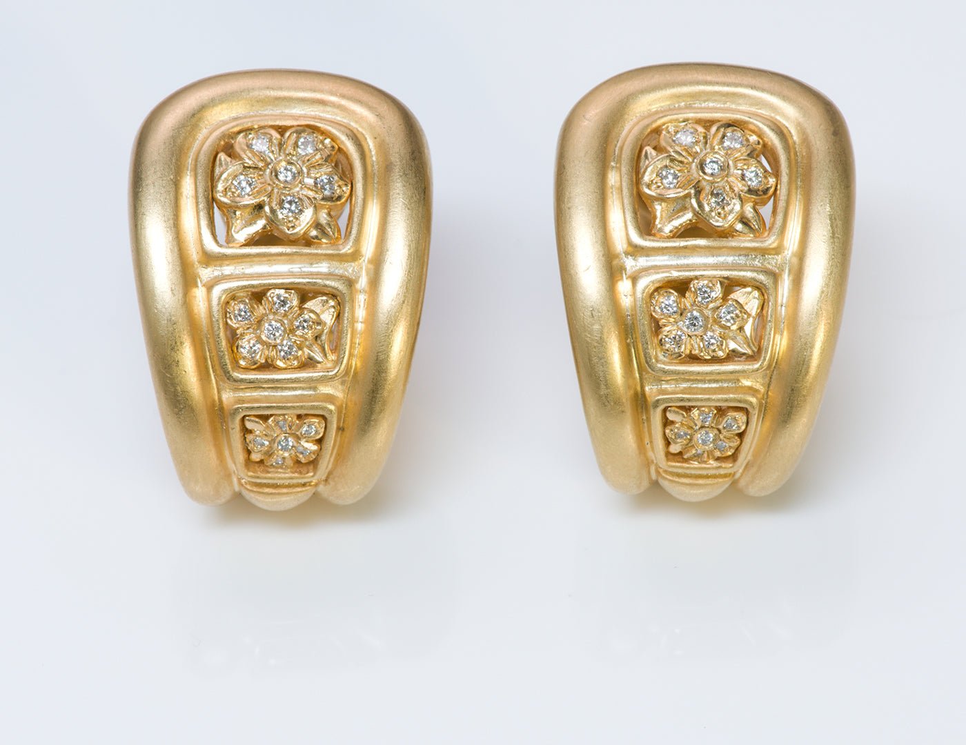 Barry Kieselstein-Cord Platinum Diamond Earrings