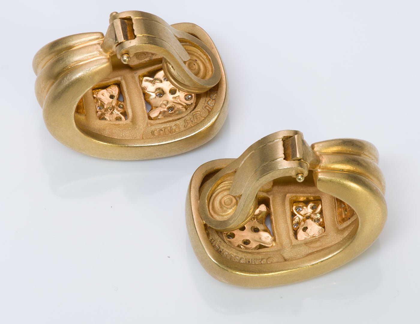 Barry Kieselstein-Cord Platinum Diamond Earrings