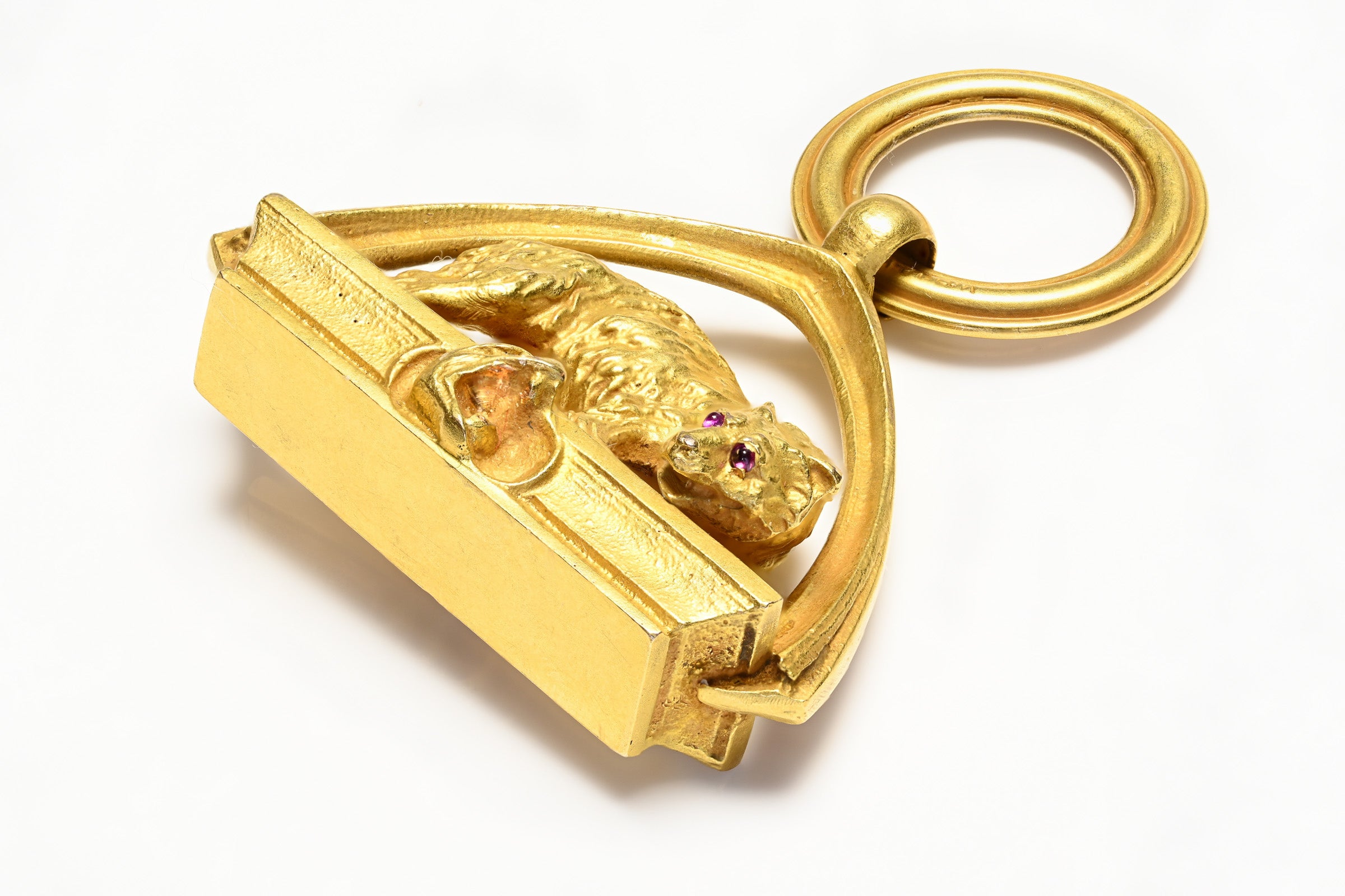 Aer nouveau Gold Snake Fob Bear