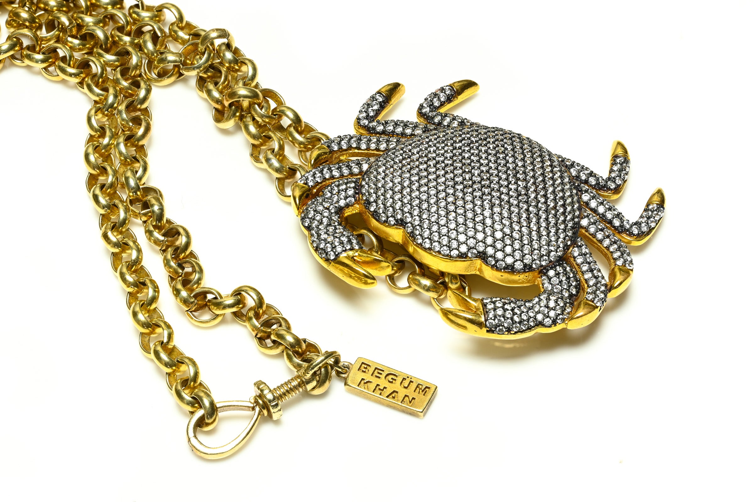 Begum Khan Royal Crab Pendant Necklace 2