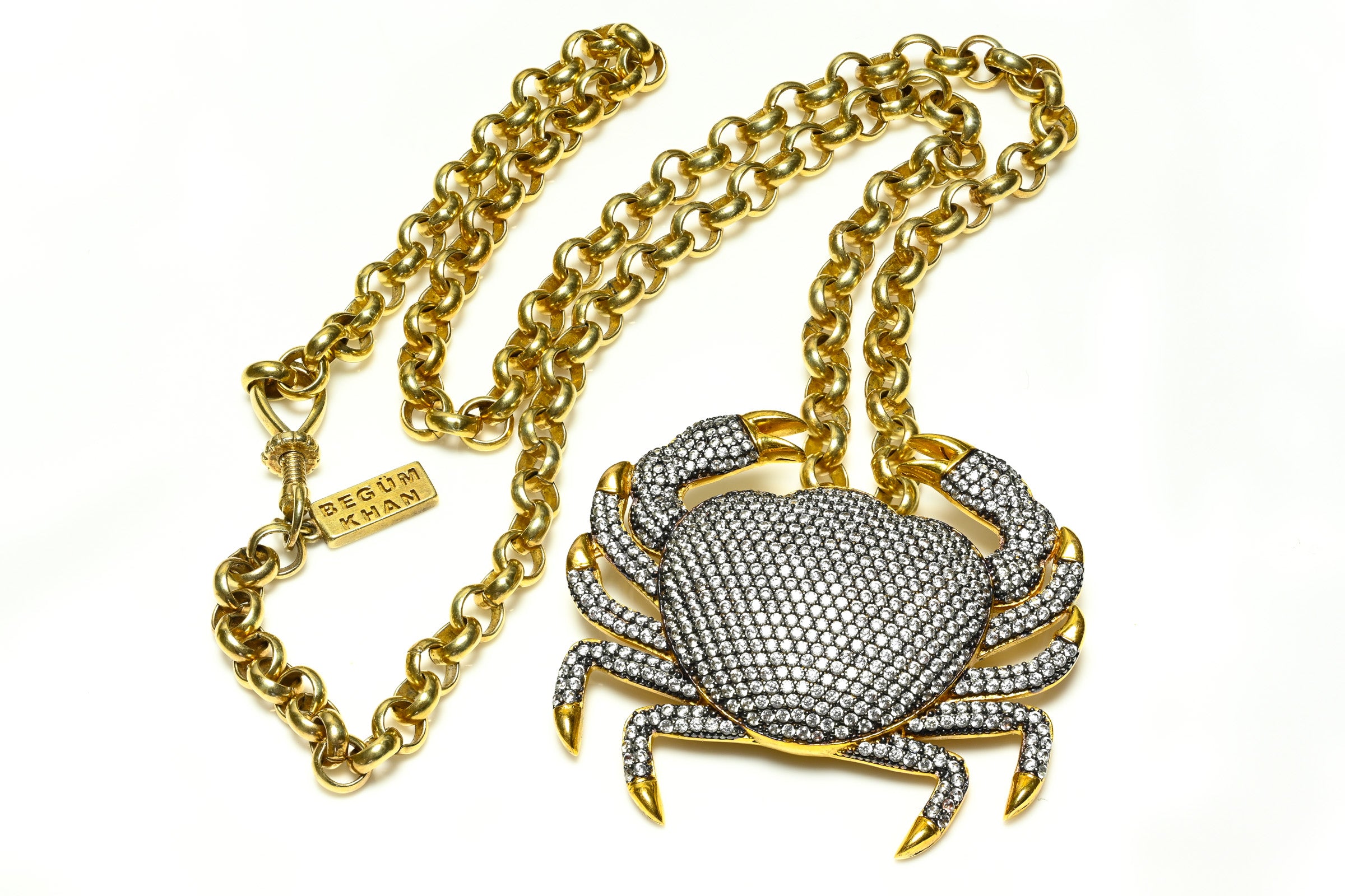 Begum Khan Royal Crab Pendant Necklace 1
