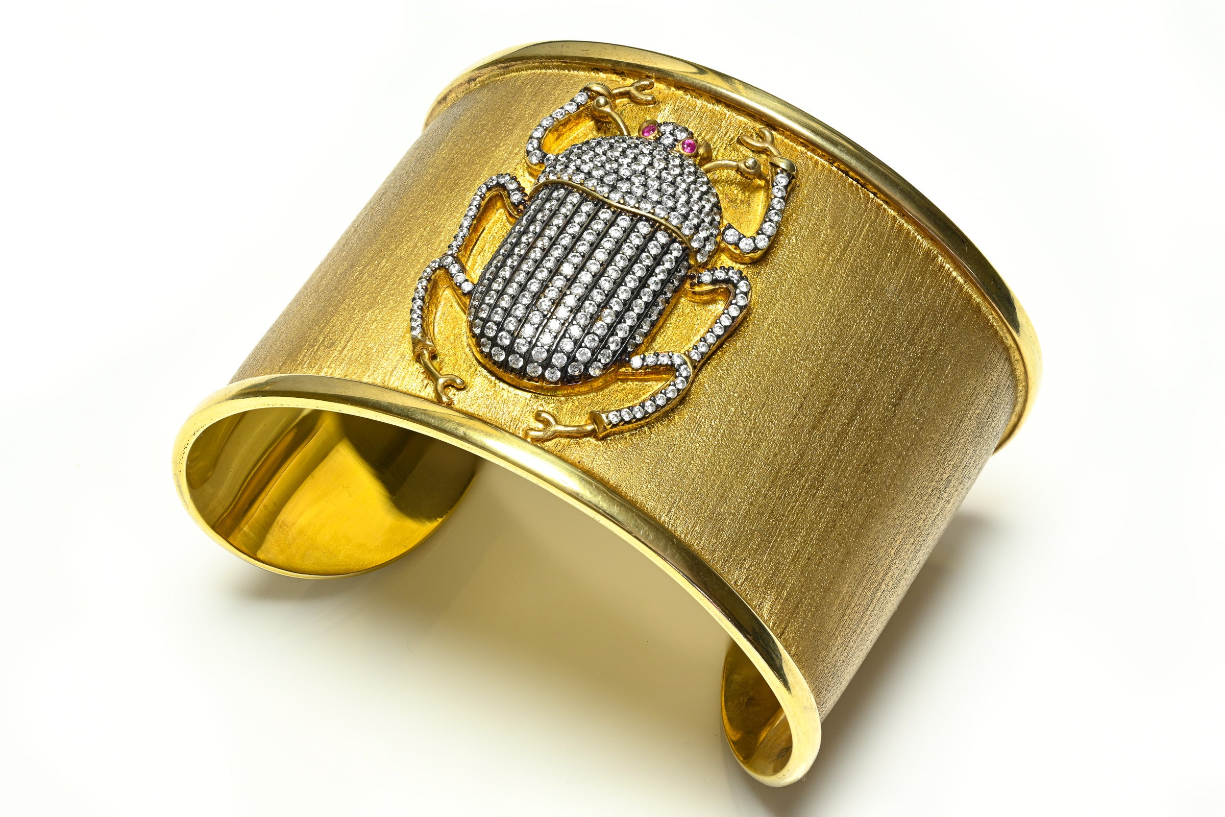Begum Khan Pharaoh Scarab Cuff Bracelet 1