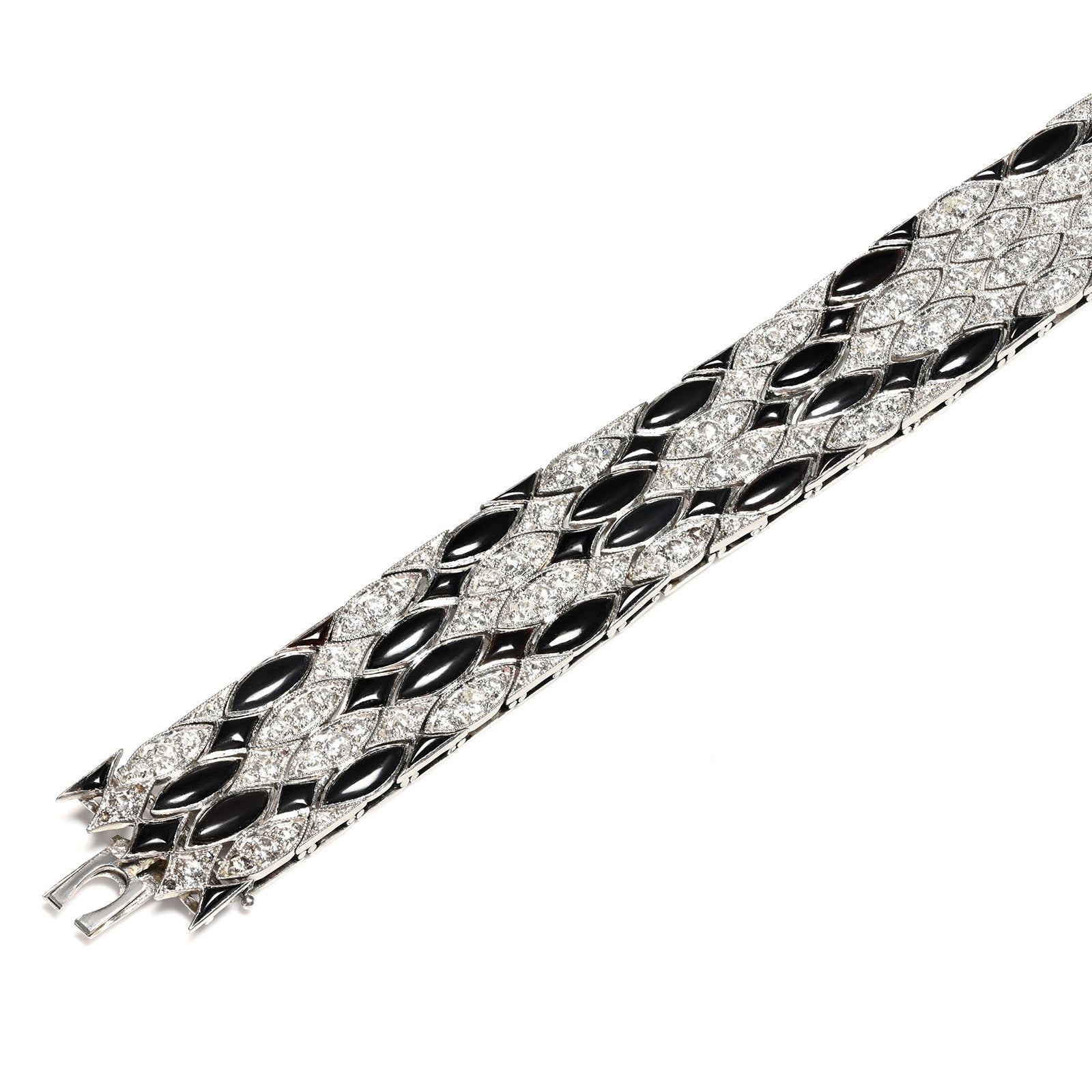 Antique Belle Epoque Platinum Diamond Bracelet