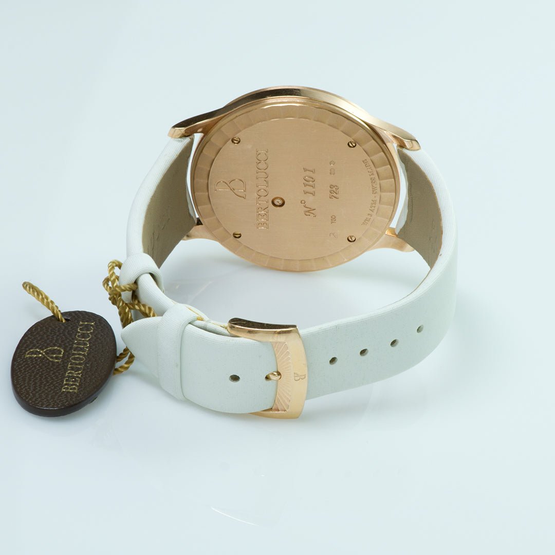 Bertolucci Stria 18K Gold Diamond Watch