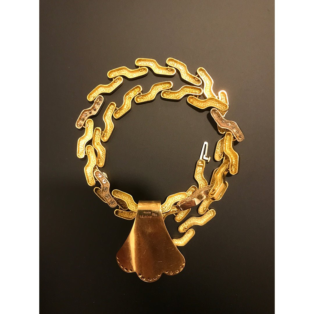 Boris Le Beau Gold and Diamond Necklace