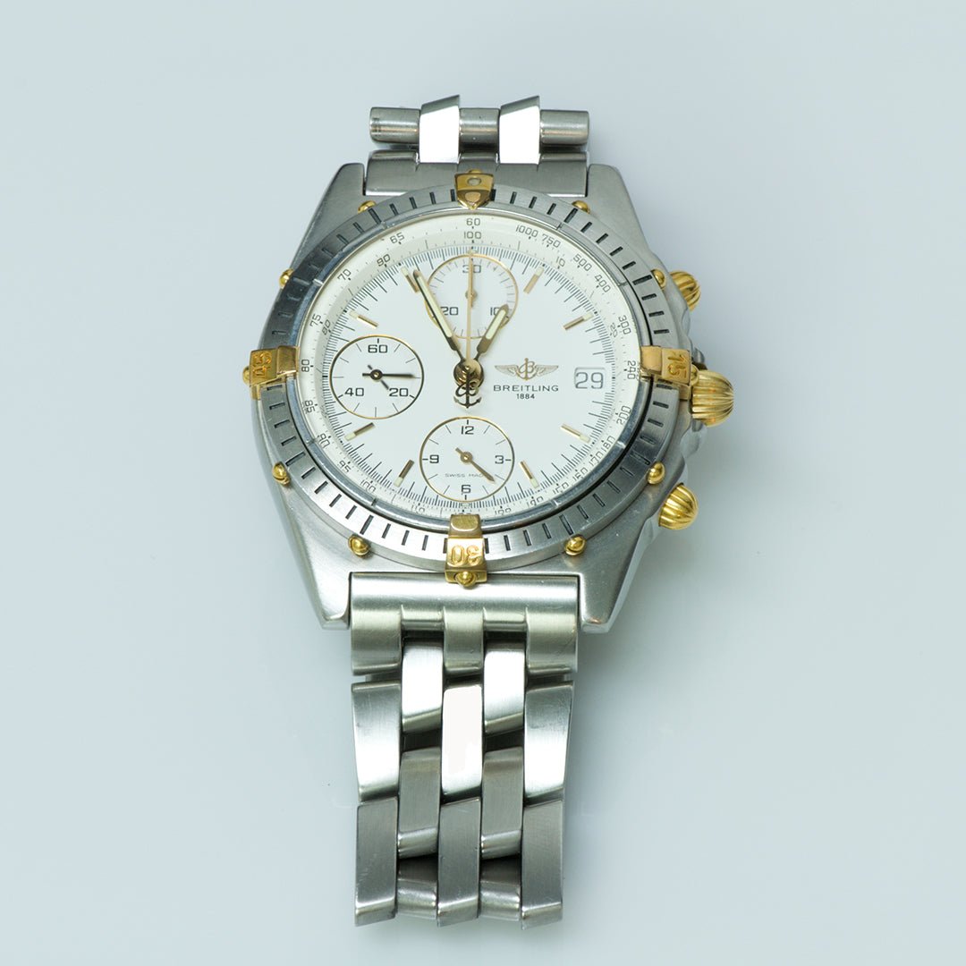 Breitling Chronomat B13047 Stainless Steel Bezel & Yellow Gold