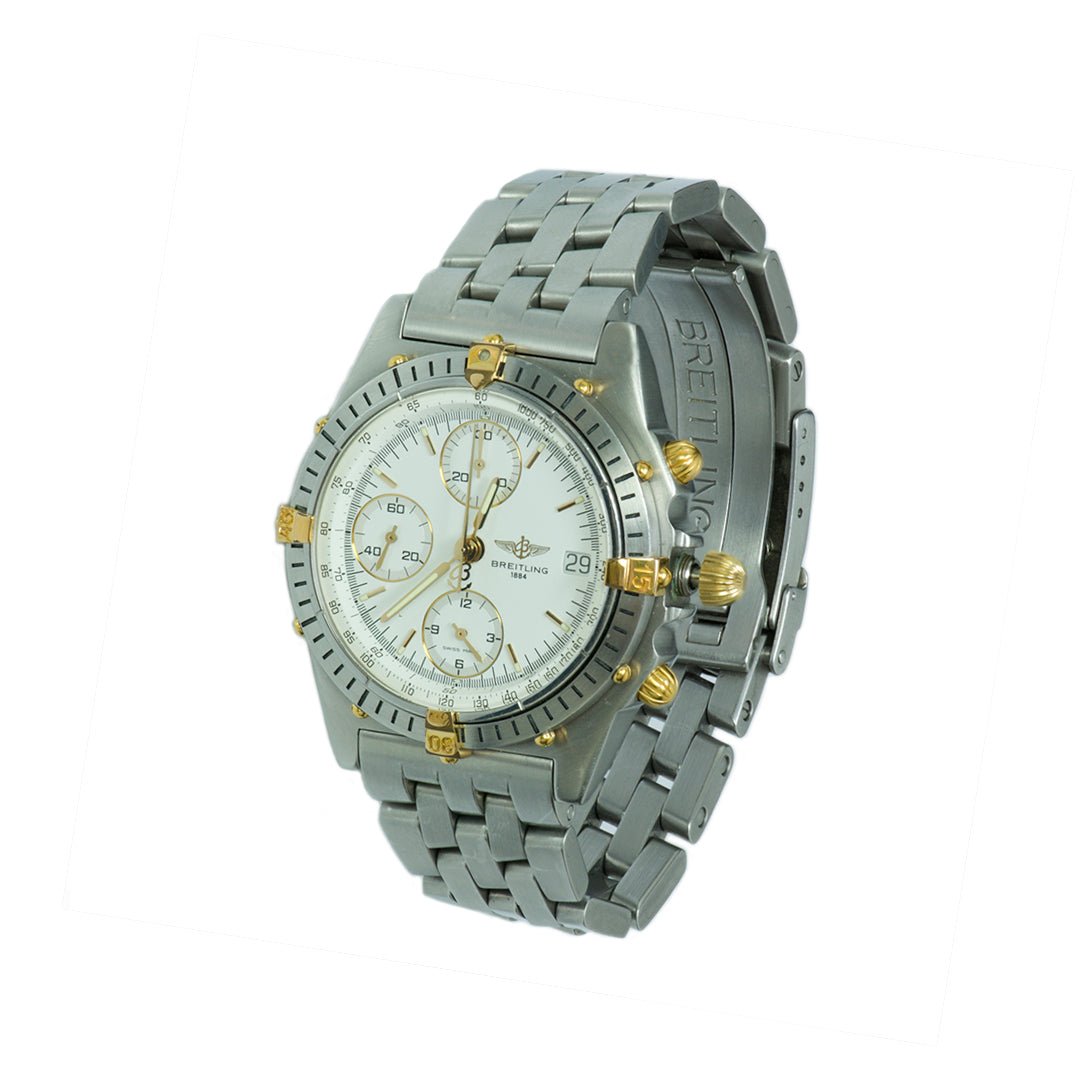 Breitling Chronomat B13047 Stainless Steel Bezel & Yellow Gold