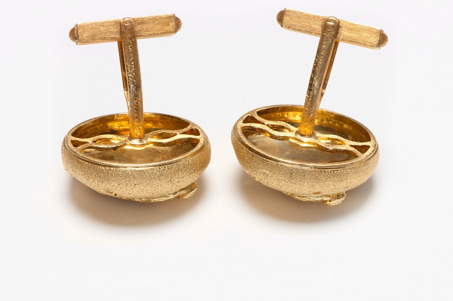 Buccellati 18K Gold Aries Ram Zodiac Cufflinks
