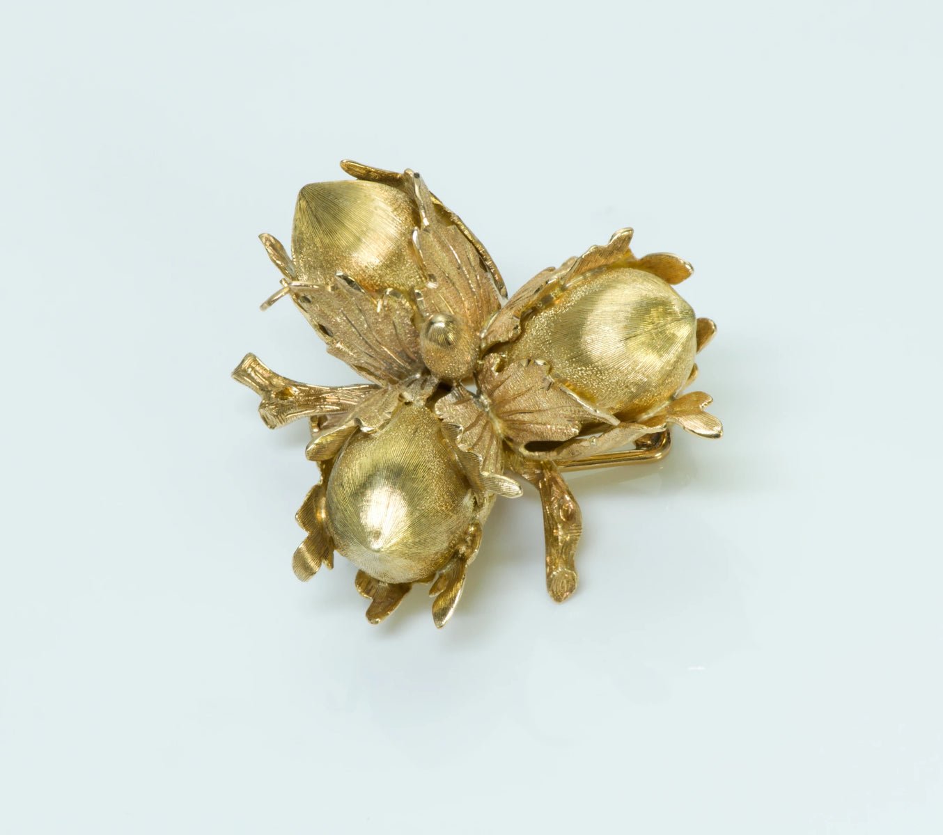 Buccellati Acorn 18K Yellow Gold Brooch