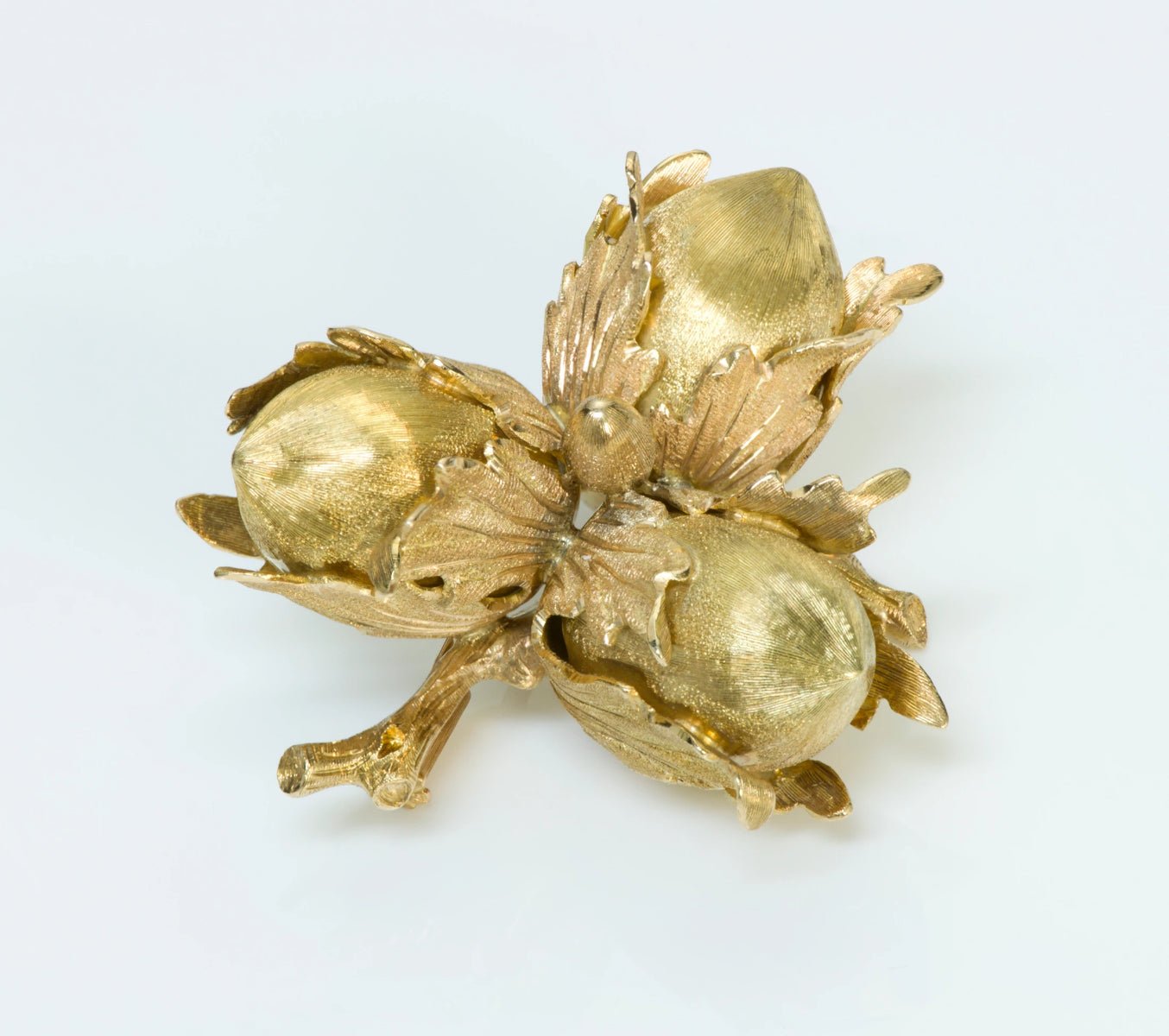 Buccellati Acorn 18K Yellow Gold Brooch