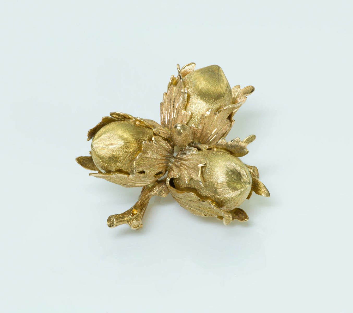 Buccellati Acorn 18K Yellow Gold Brooch