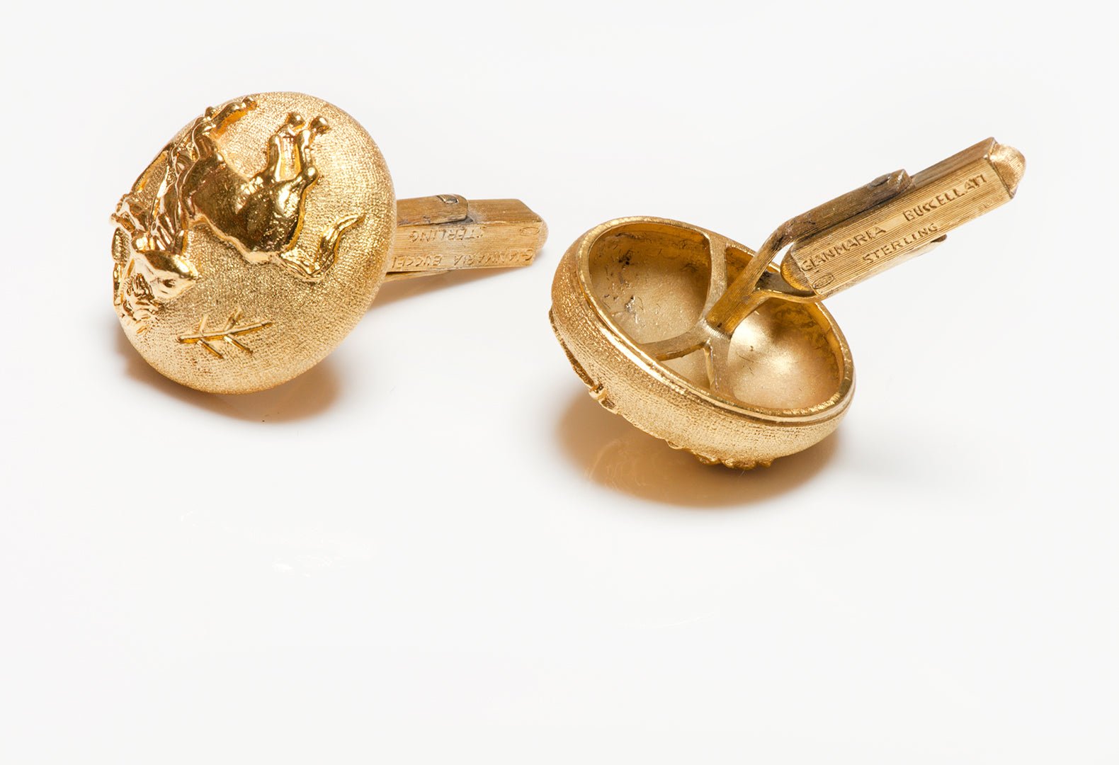 Buccellati Gilt Silver Sagittarius Zodiac Cufflinks