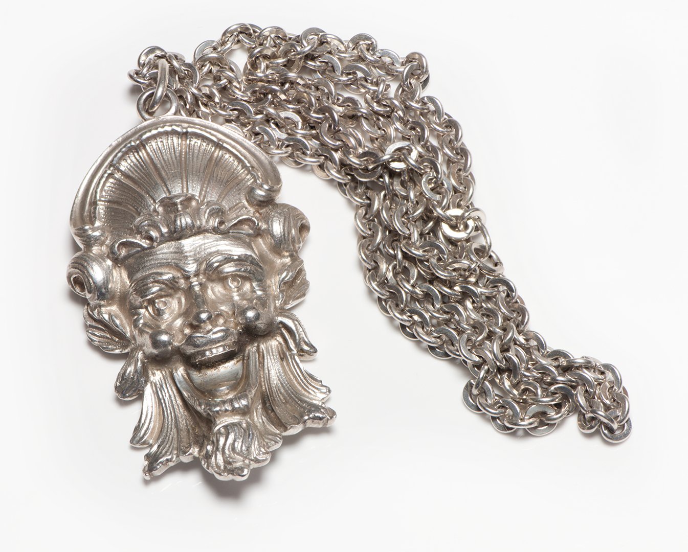Buccellati Satyr Maschera Ligorica Sterling Silver Pendant