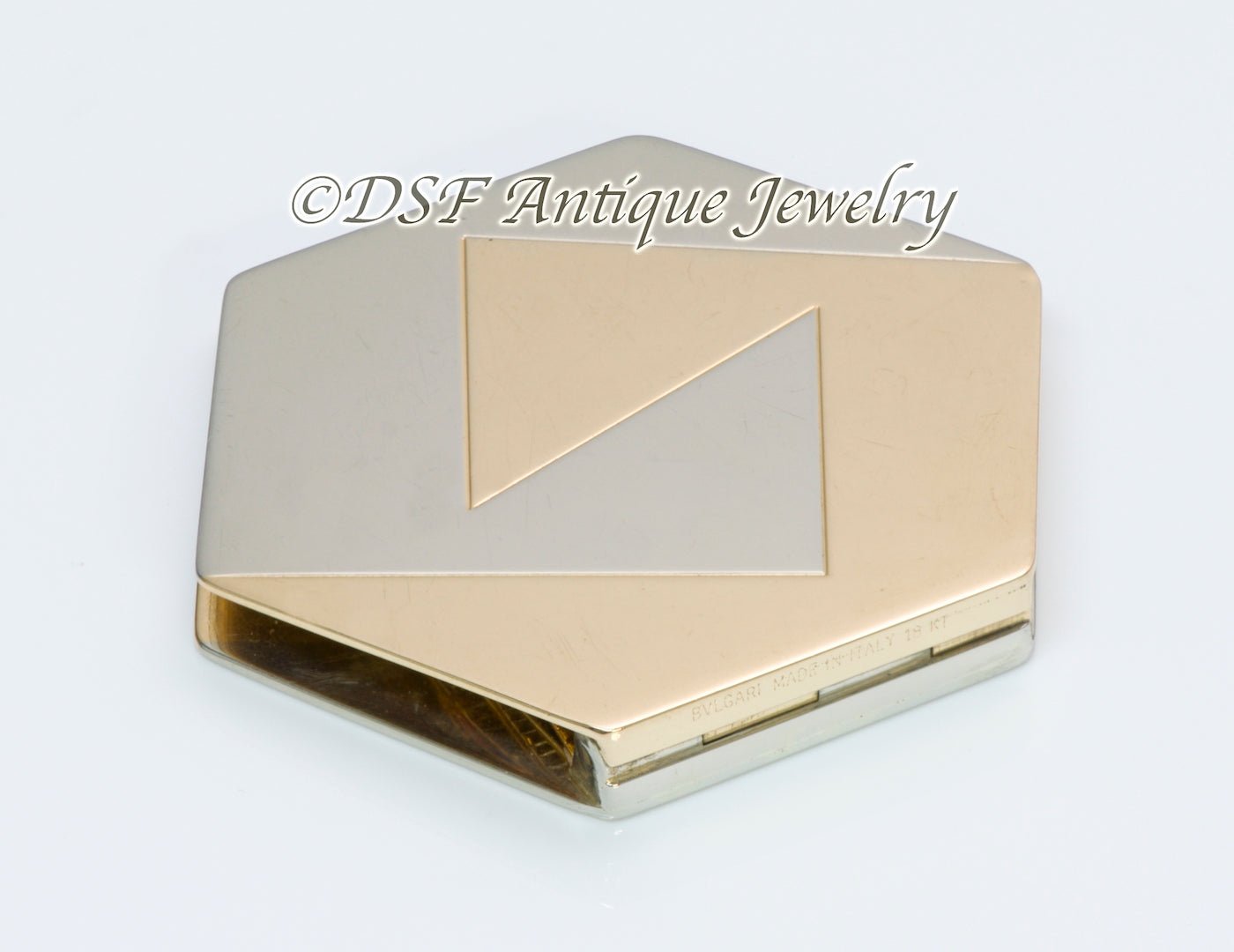 Bulgari 18K Gold Hexagon Money Clip