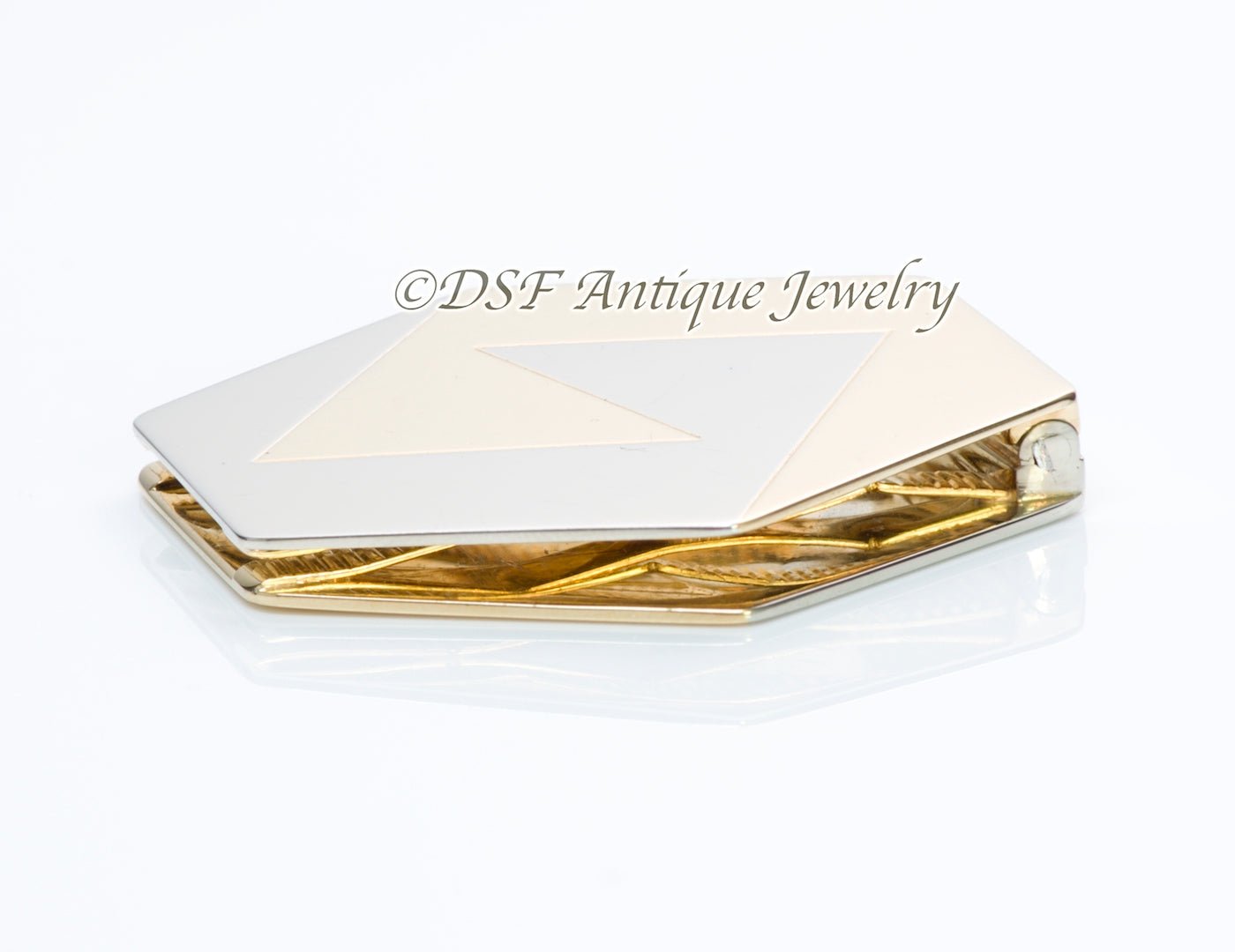Bulgari 18K Gold Hexagon Money Clip