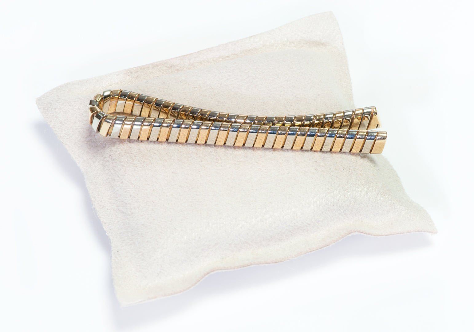 Bulgari 18K Gold Tubogas Tie Bar