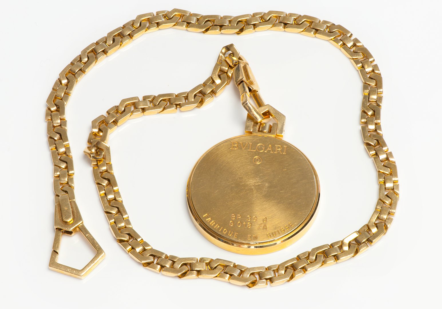 Bulgari Bvlgari Gold Pocket Watch and Chain
