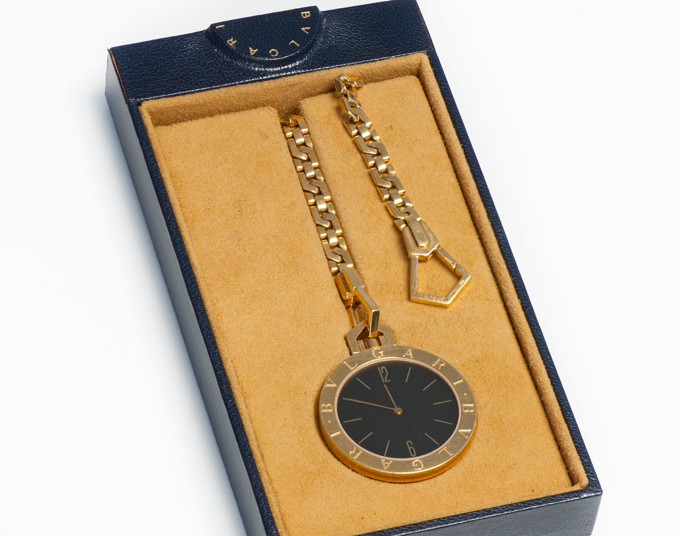 Bulgari Bvlgari Gold Pocket Watch and Chain