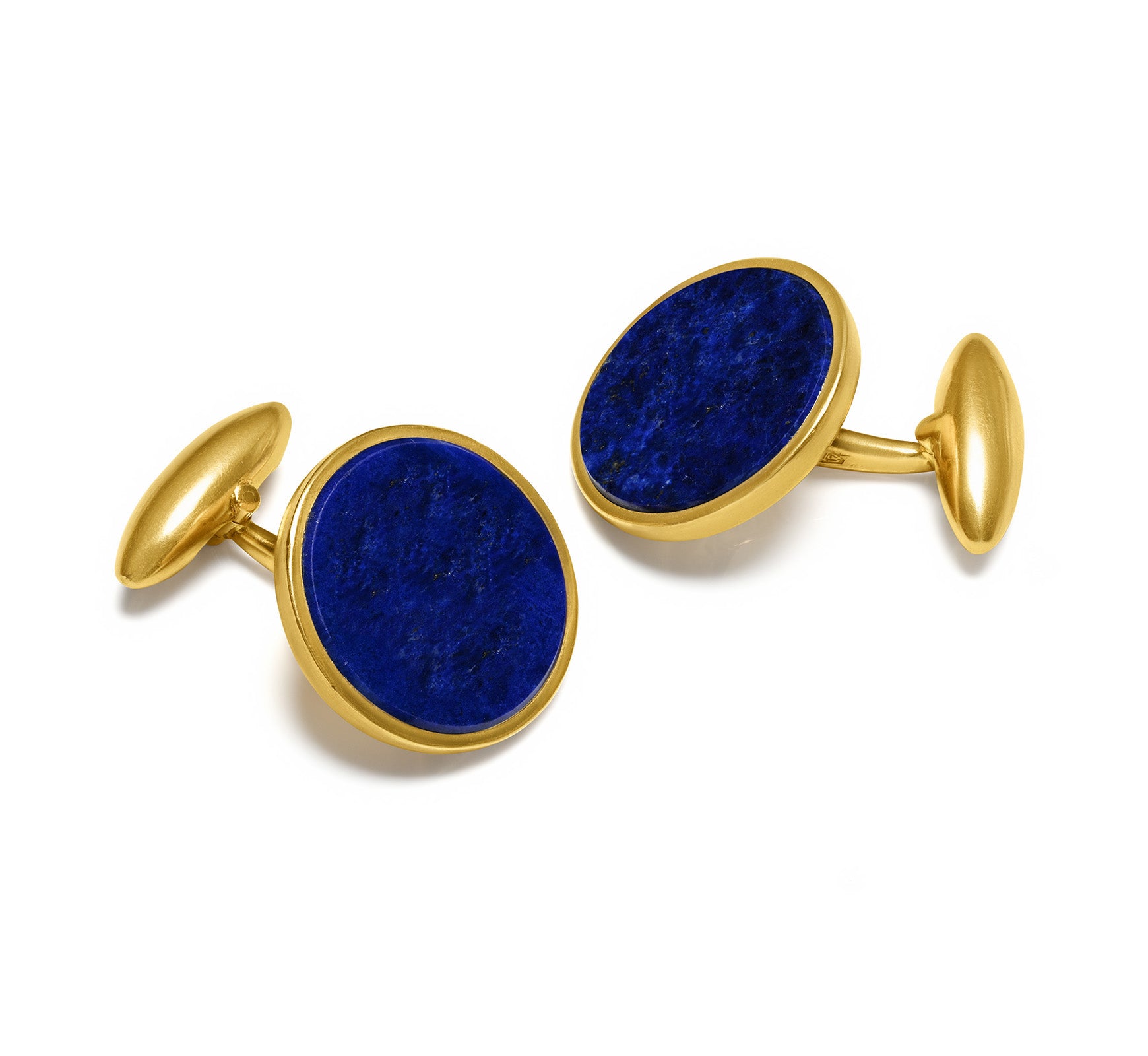 Bulgari Lapis 18K Gold Cufflinks